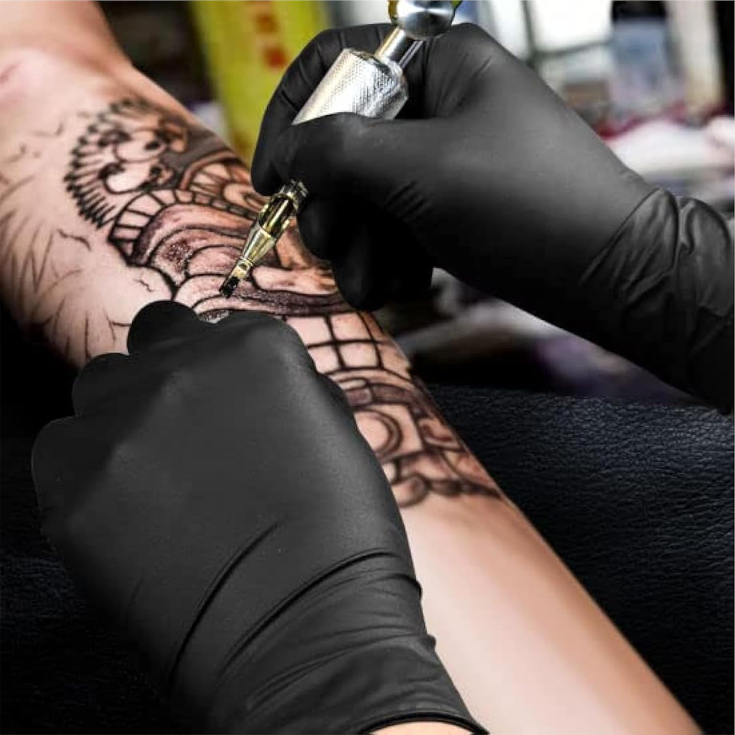 Greatuard Black Nitrile Heavy Duty Disposable Gloves, 6 Mil, Powder & Latex Free, Non-Sterile, Chemical Resistant, Food Safe, Medical Grade 1,000 PCS