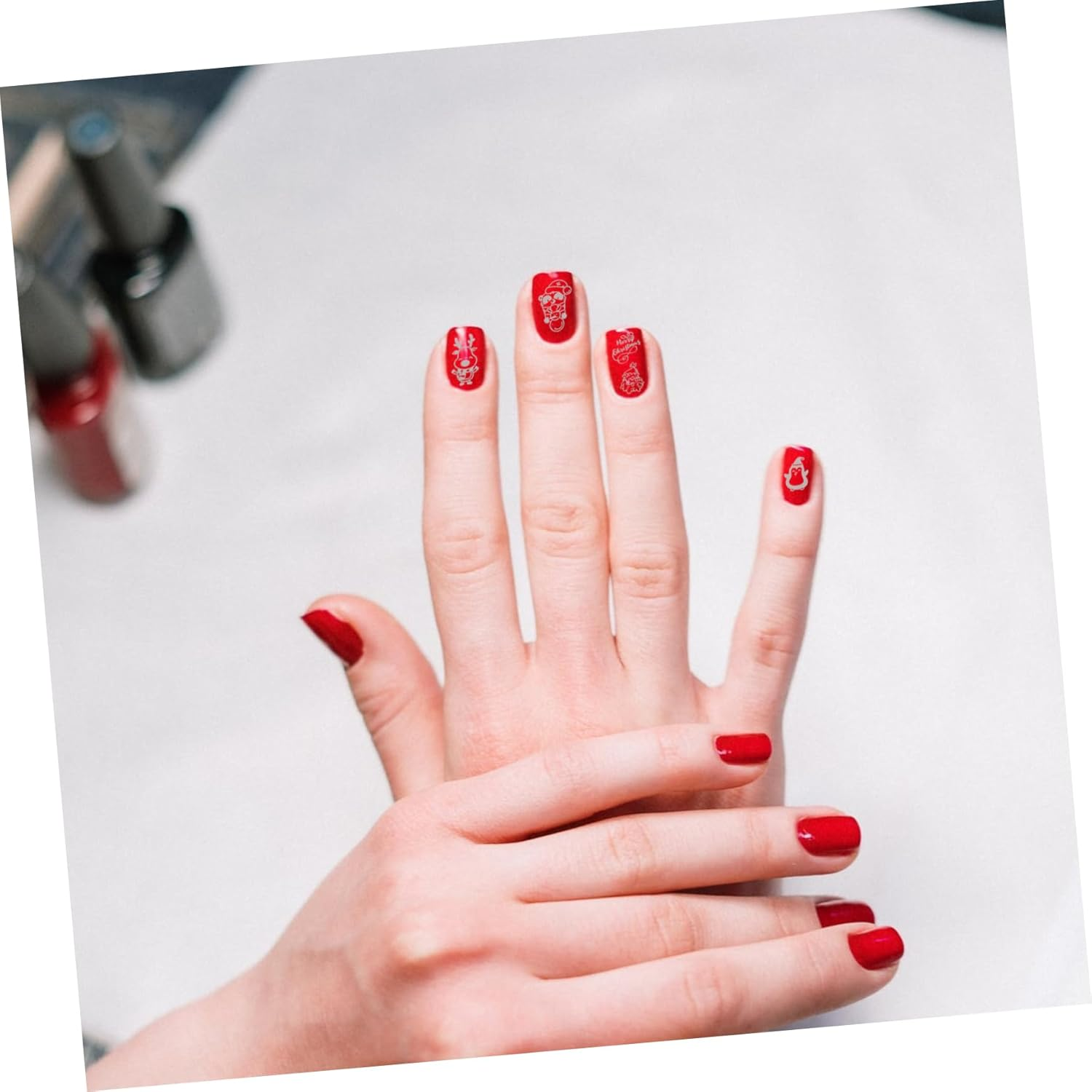 GANAZONO Creative Nail Art Templates Manicure Kit Nail Charms Texture Manicure Tools image number 3