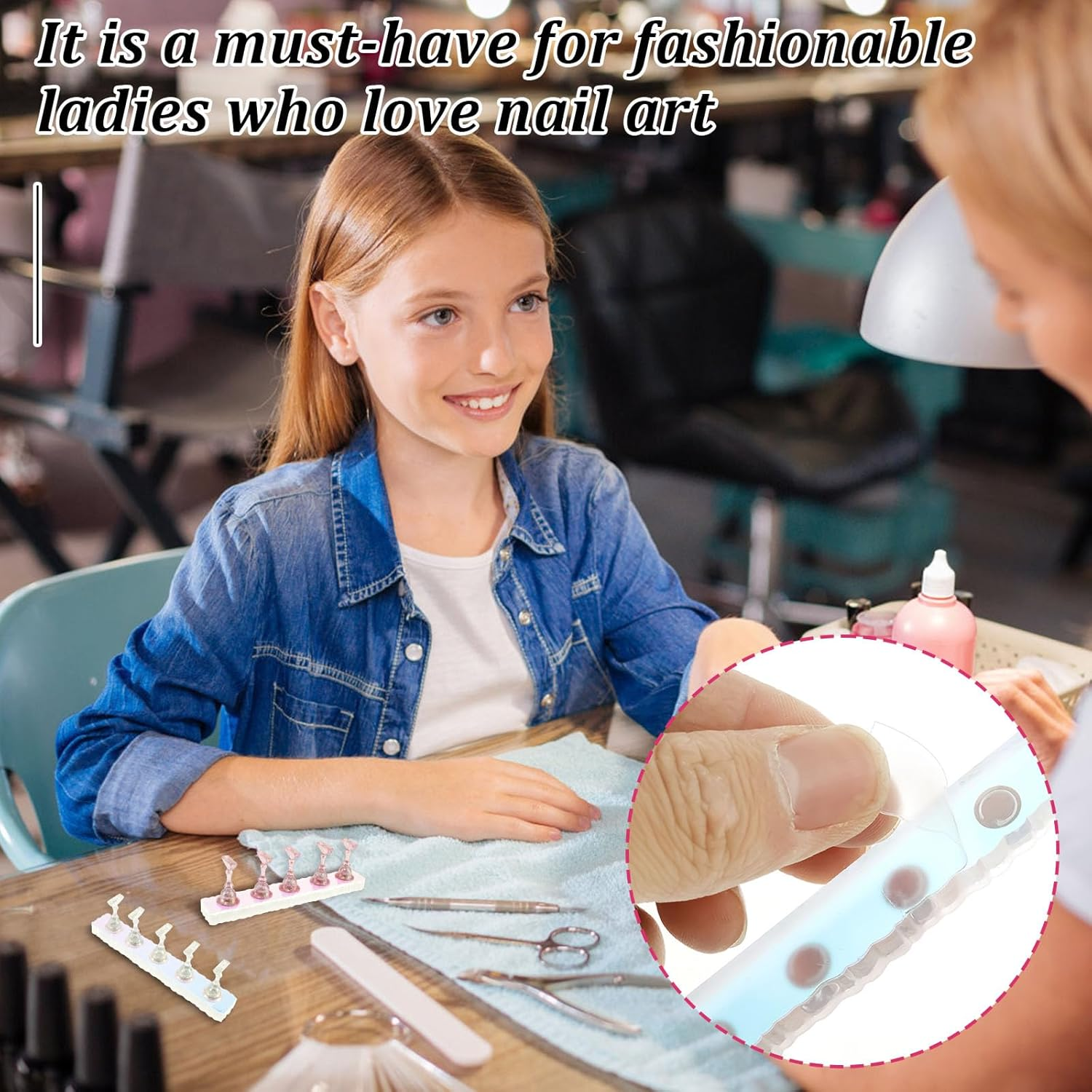 ZFLYCANP 3 Pcs Nail Stand, Nail Stand for Press on Painting Displaying, Nail Tip Holder for Home and Salon image number 4