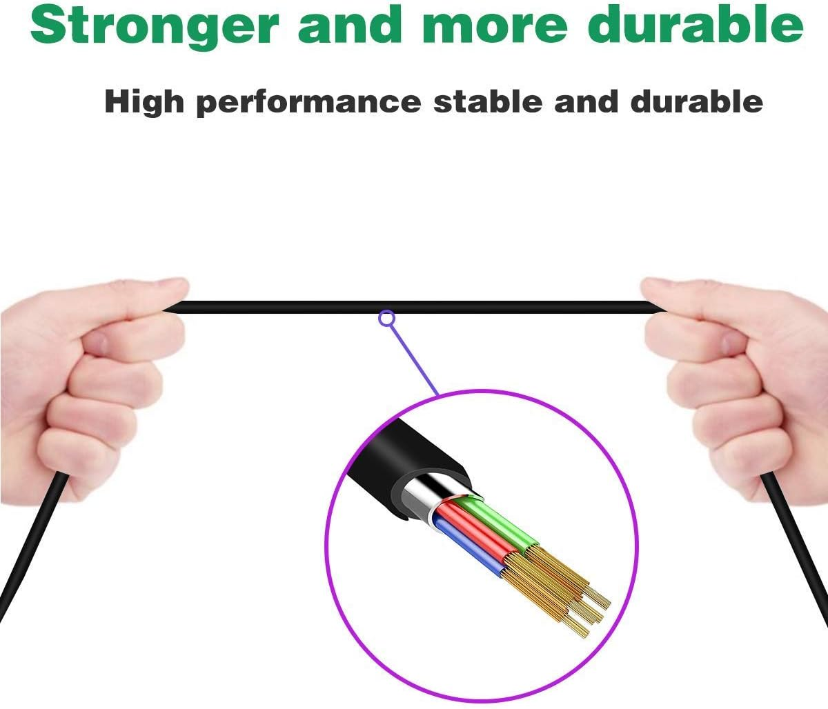 Replacement Astro A40 Cable A10 Cord Compatible with Astro A10 A40 Gaming Headset Audio Talkback Chat Cable to Xbox One PS4 PC Gaming Mixamp (No Mute and Volume Controls) image number 2