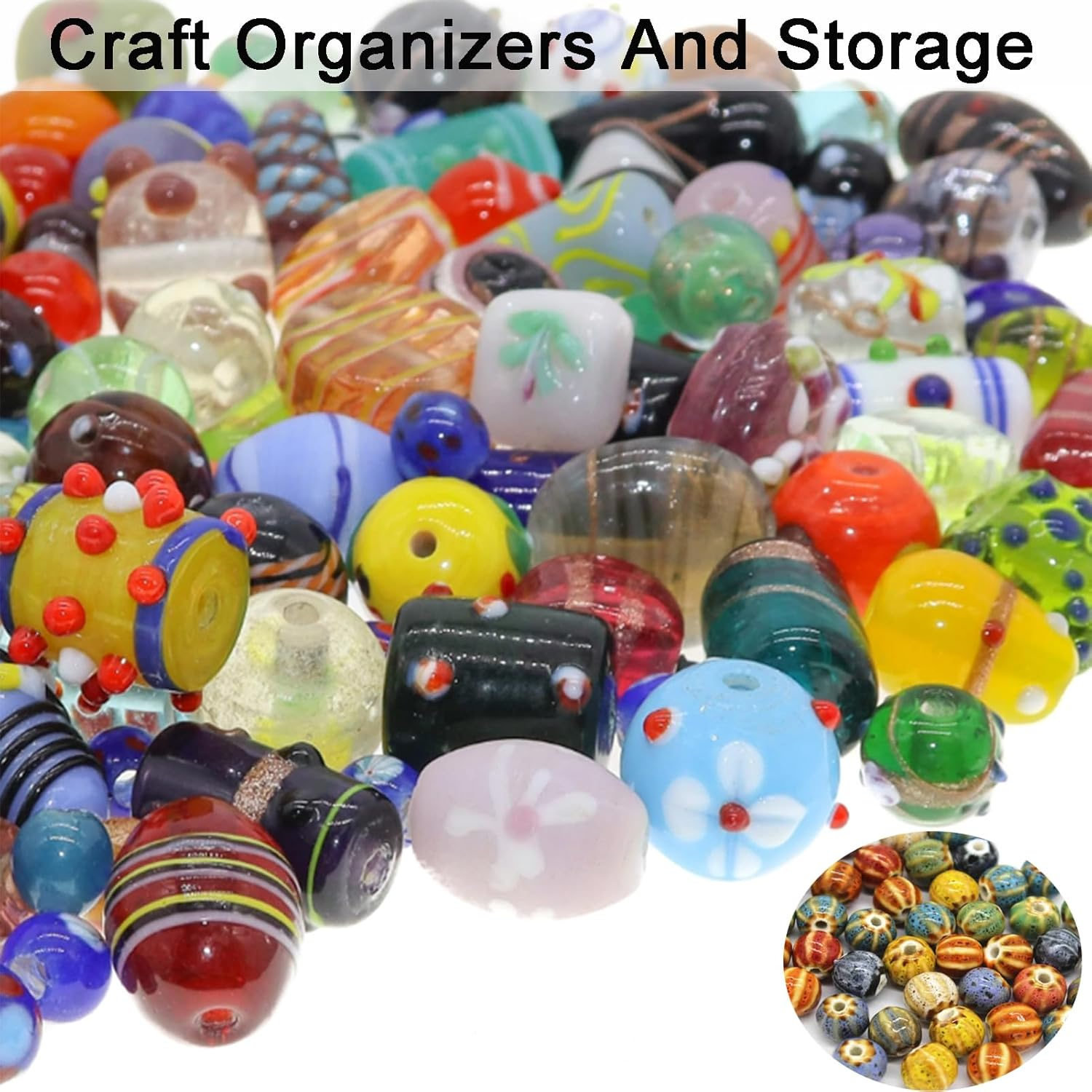 2 Pcs Bead Storage Containers,60 Pcs Small Plastic Containers with Lids,Bead Organizer Box,Bead Organizers and Storage for Jewelry,Bead,Earring,Hardware image number 2