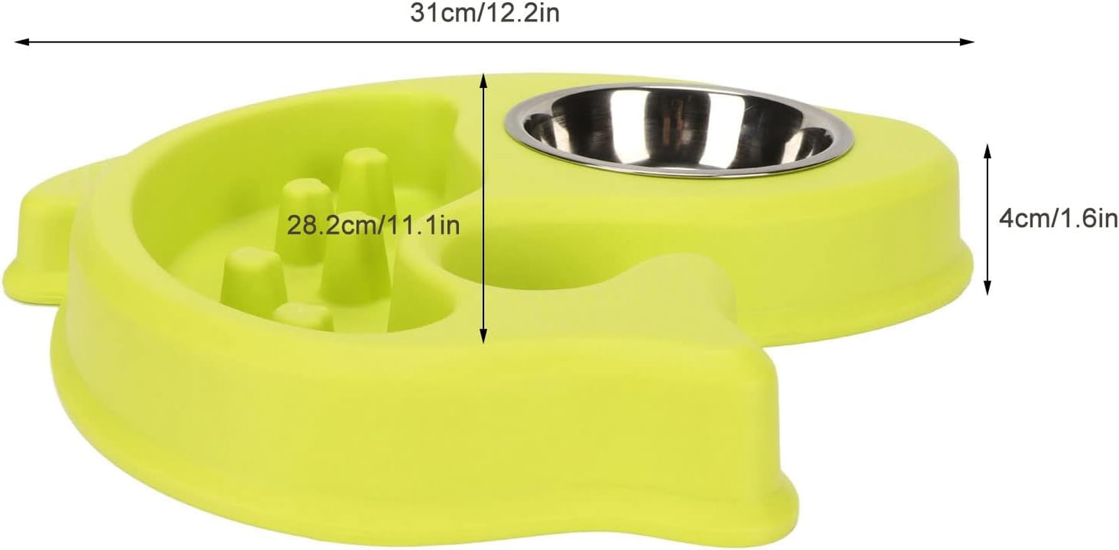 Dog Slow Feeding Bowl, Prevent Slip Promote Digestion Dishwasher Safe Puppy Puzzle Bowl, Slow Feeder Dog Bowls with Stainless Steel Bowl for Dogs Pets image number 1