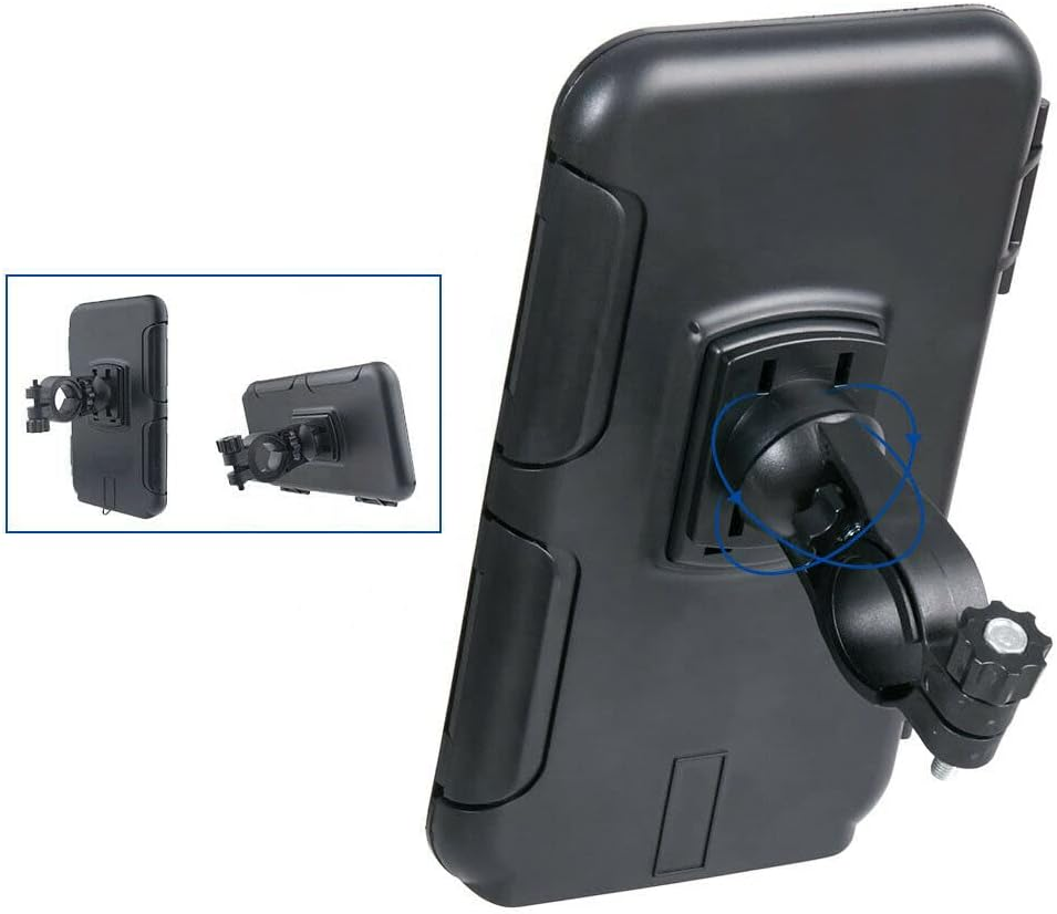 Waterproof Bike Phone Case Mount Holders 360 Rotation Touch Screen Motorcycle image number 2