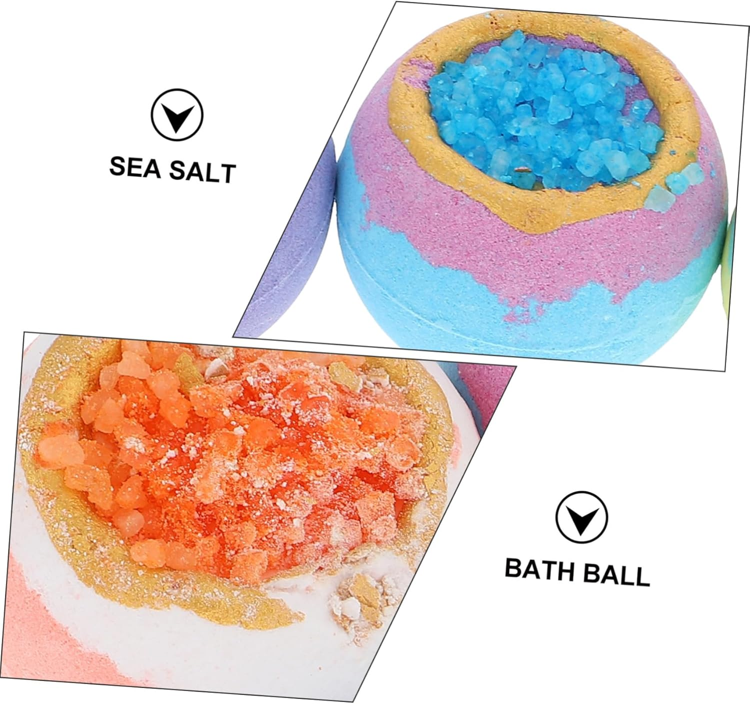 Healeved 4Pcs Exfoliating Bubble Dead Sea Bath Balls Boys and Girls Bubble Bombs Box image number 6