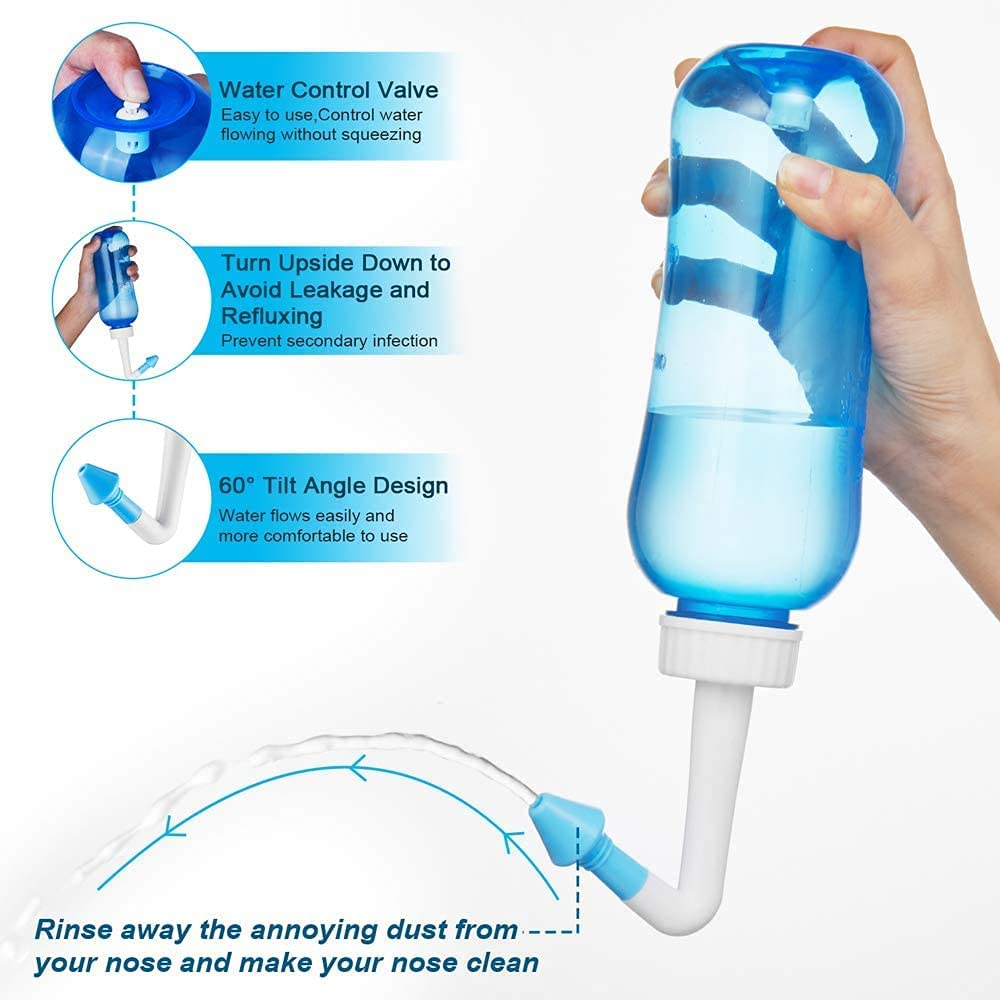 Nasal Wash Bottle, 500Ml Nasal Wash Bottle Pot Device Nasal Irrigation - Nose Care and Moisturizing of the Nasal Mucosa image number 5