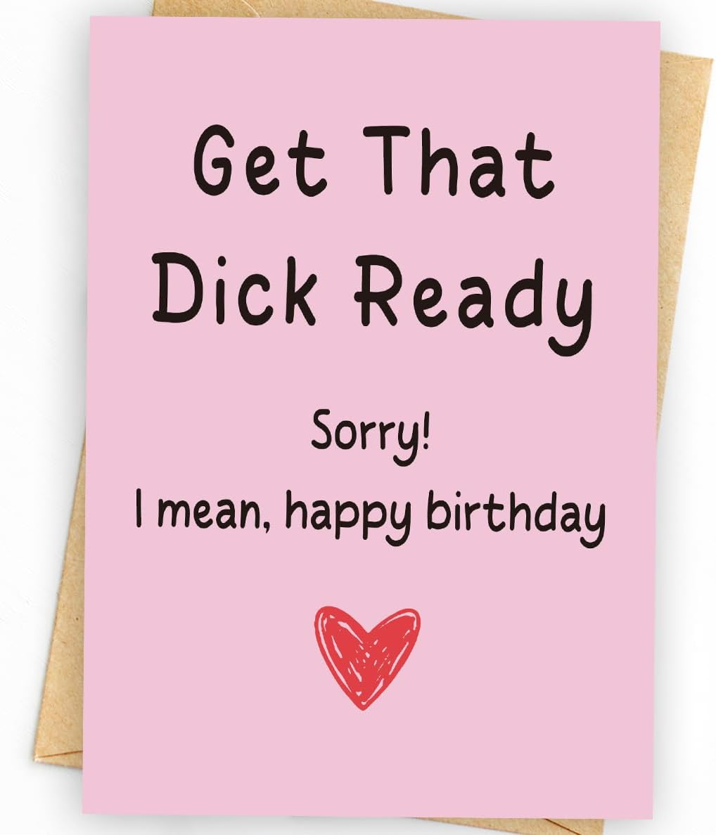 Funny Birthday Card & Gifts for Men, Husband, Boyfriend, and Him, Happy Bday Card