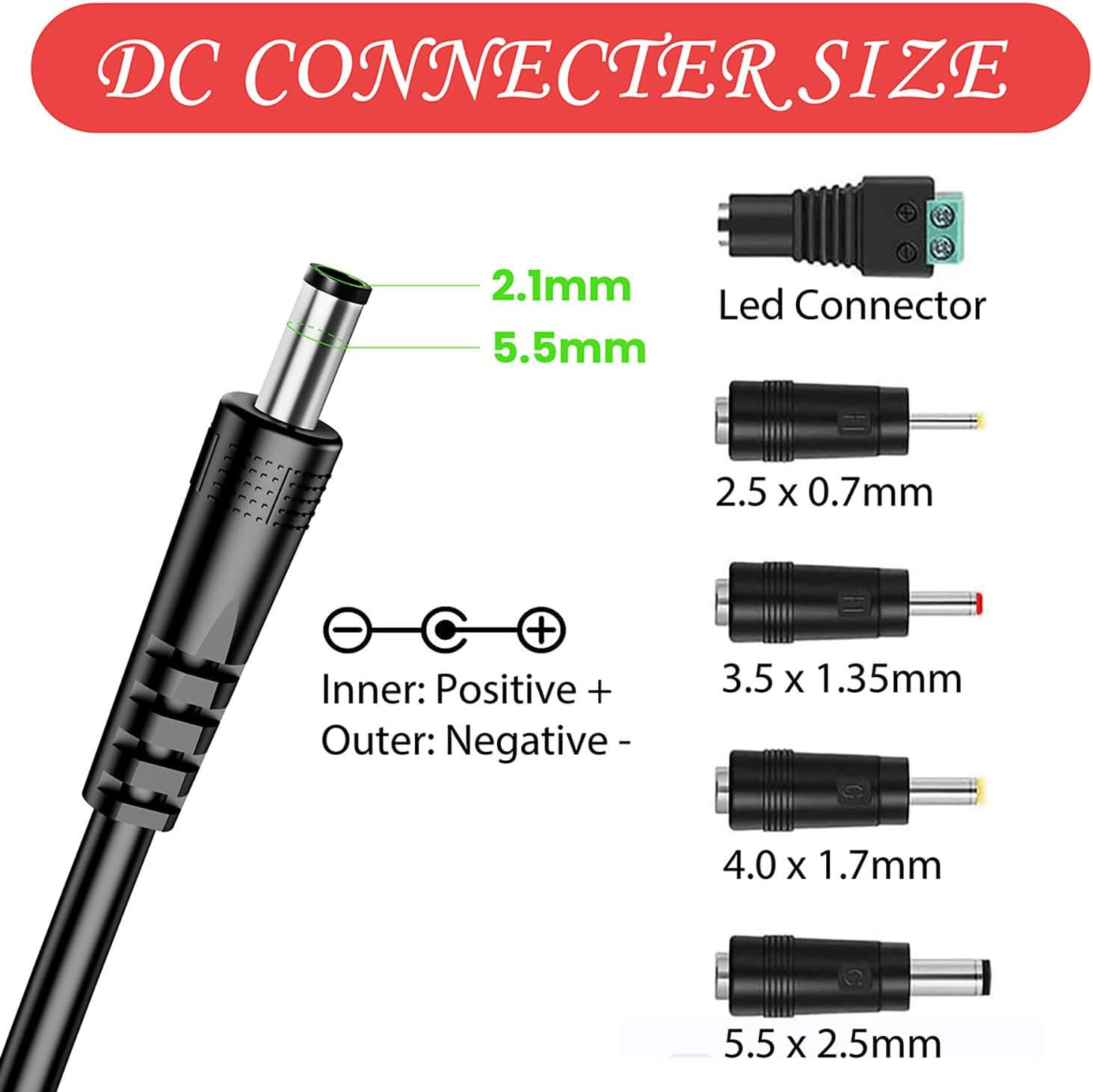 SAA Certified 12V 2A Power Supply, 12Volt 2Amp AC/DC Adapter Wall Charger for LED Strip Light, CCTV Camera, Electric Breast Pump, Router, Cable Modem, Yamaha Keyboard, Christmas Treet image number 4
