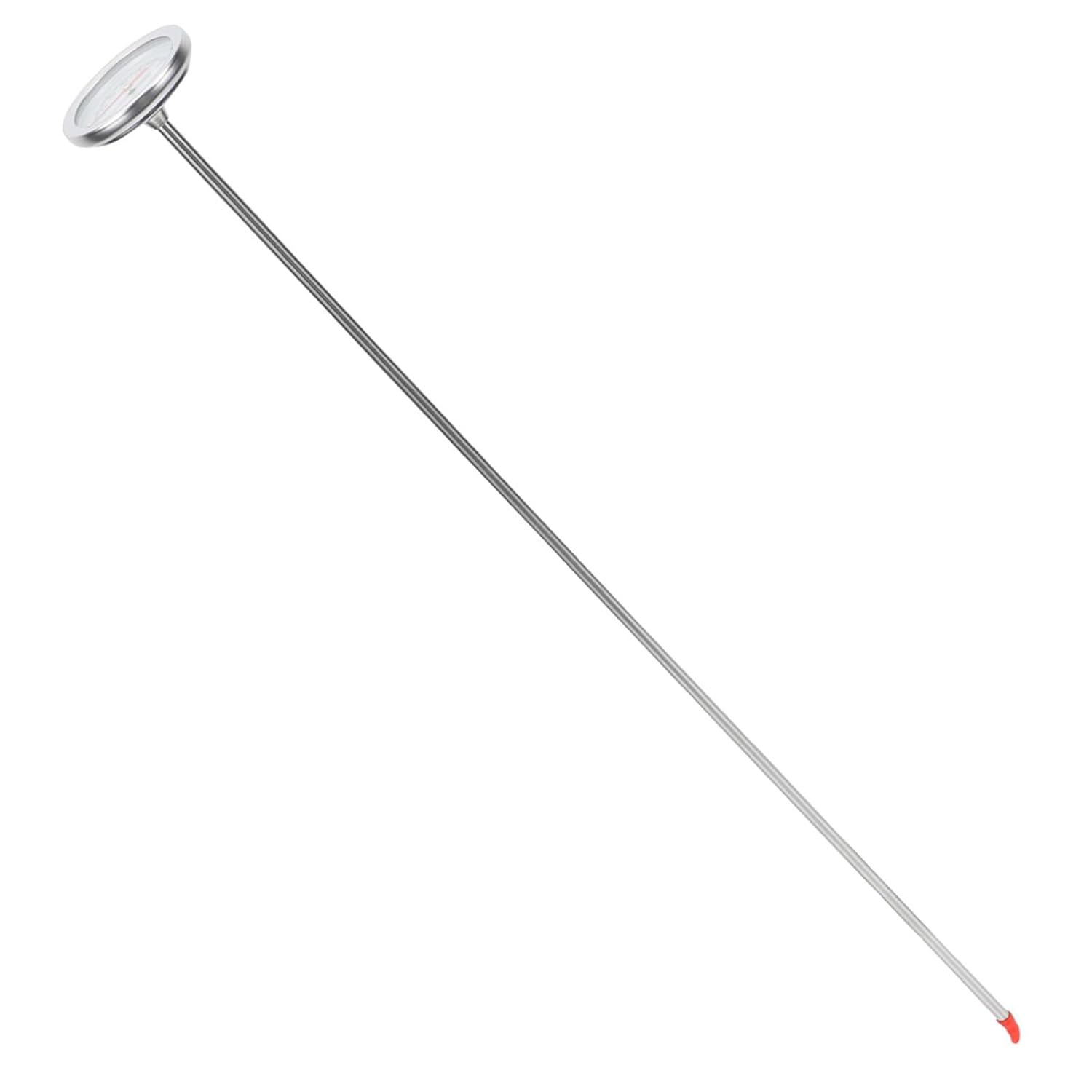 Ibasenice Stainless Steel Soil Thermometer Long Probe Gardening Temperature Detector Sensor for Compost with Accurate C- C Measurement Probe image number 1