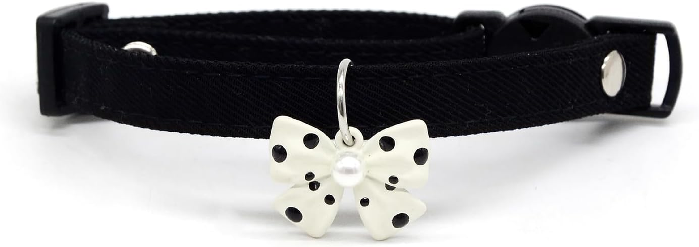 HOWWFALY Dog Collar and Cat Chain Necklace Adjustable Tie Necklace for Small Pets Cats Kitten Pupp (Red, S)