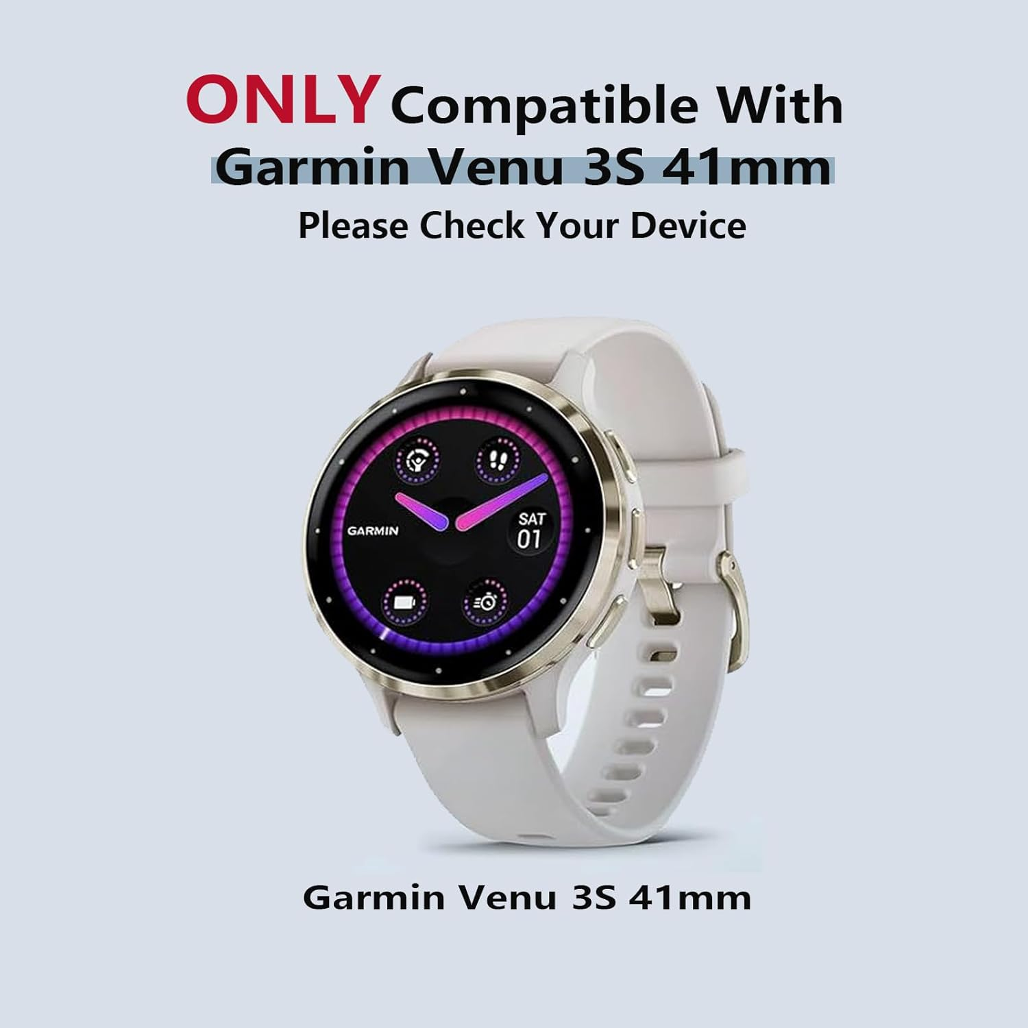 (2 Pack) T Tersely All-Around Screen Protector Case Cover for Garmin Venu 3S,Electroplating Protective Cover Soft TPU Shockproof Frame (Black+Transparent) - Black+Black image number 2