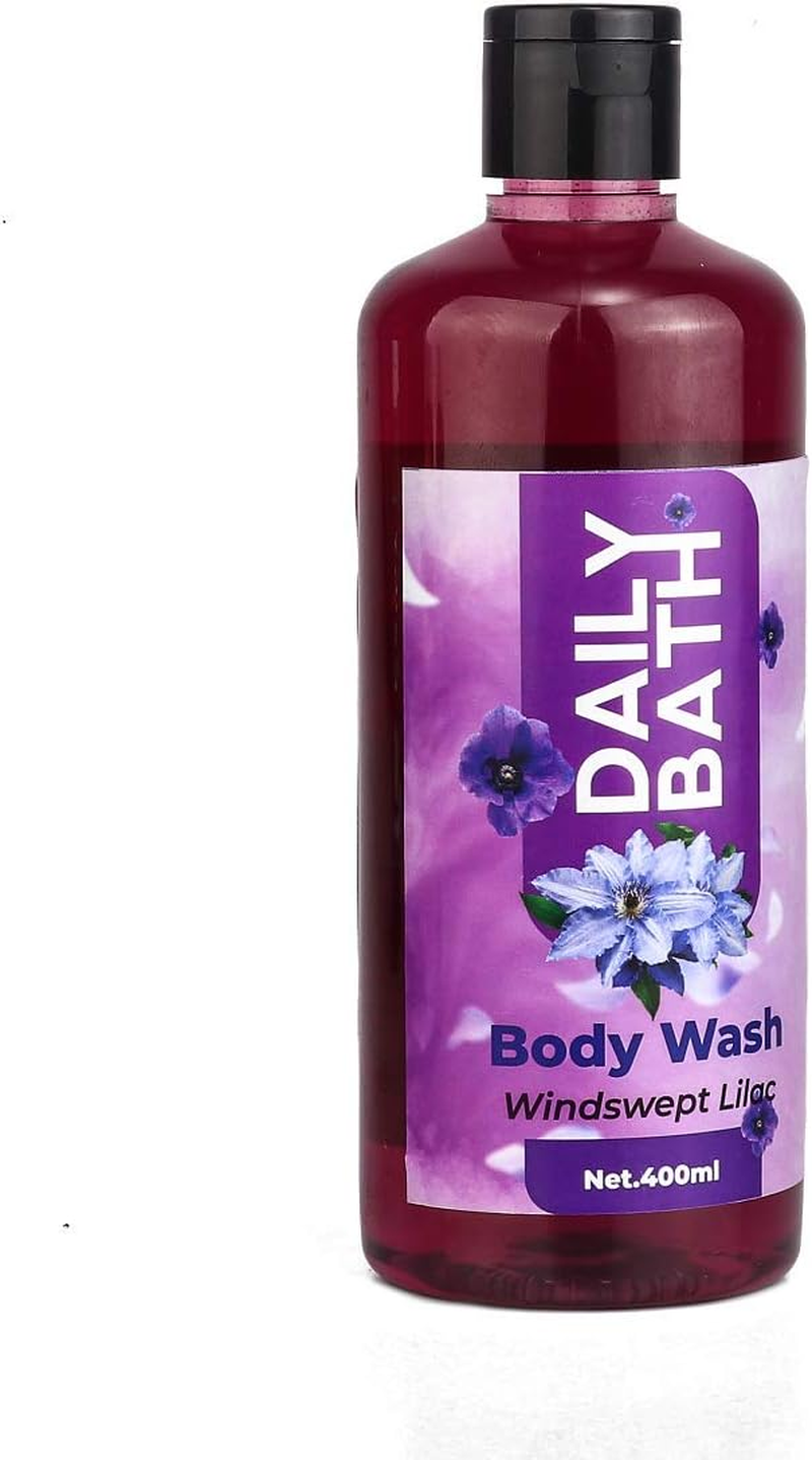 Jeehukm All Skin Types Daily Bath Body Wash Windswept Lilac & Tropical Rain Forest Pack of 2 (400 ML EACH) BATH LOAF FREE image number 4