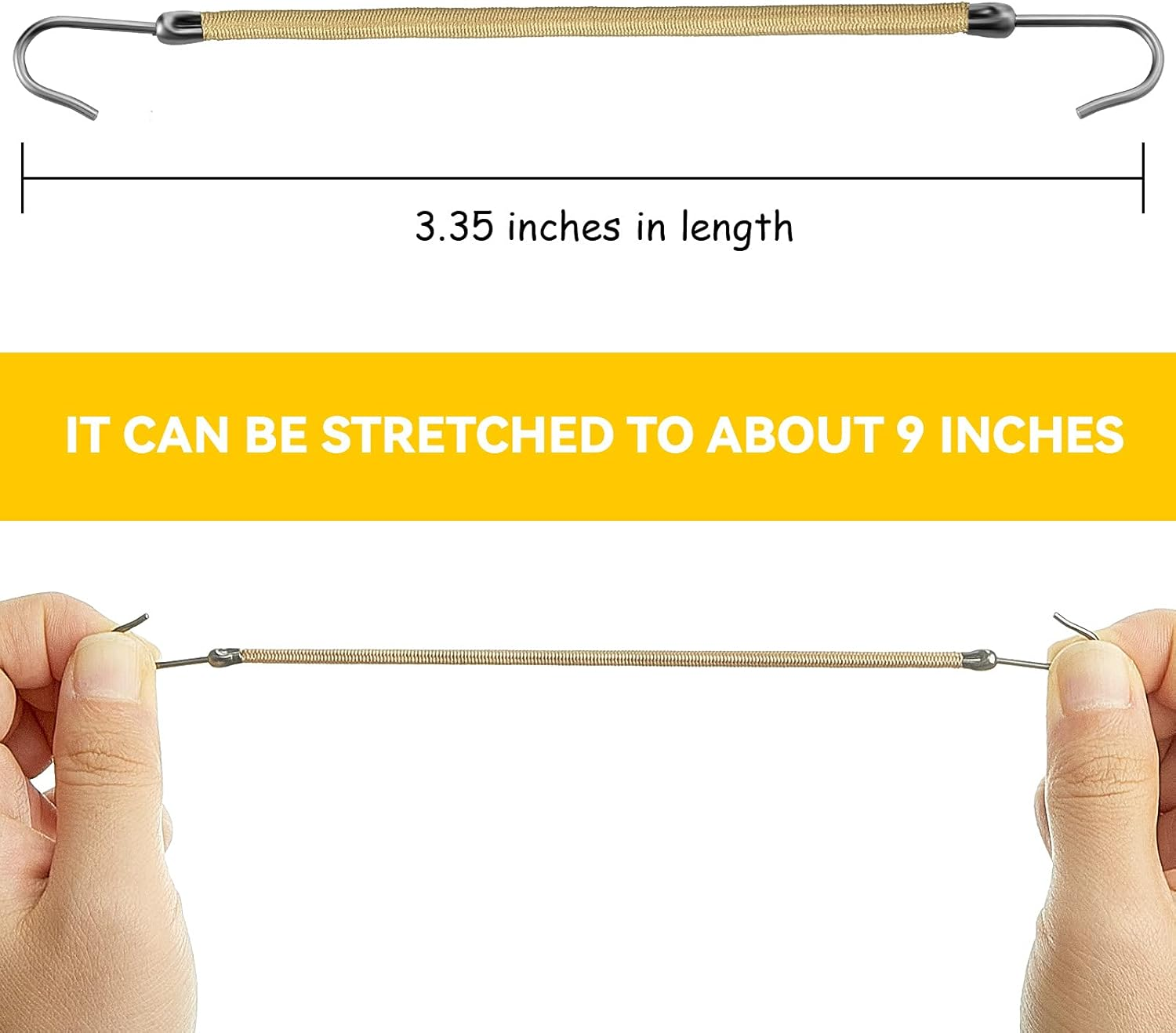 Hotop 15 Pieces Elastic Hook Hair Tie Styling Ponytail Holder Hooks Hair Cord for Curly Hair Long Hair (Blonde) image number 1