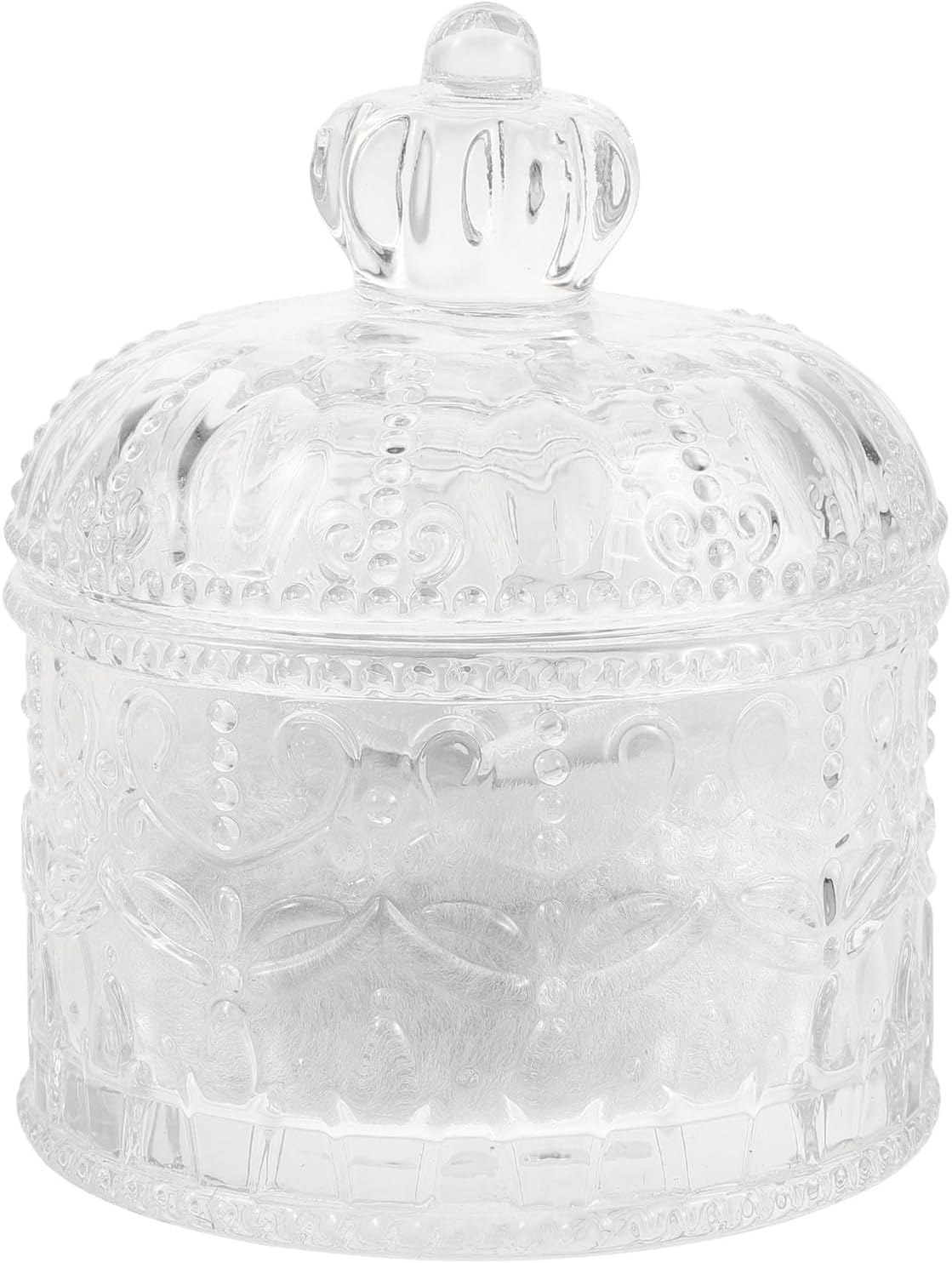 Gatuida 1 Set Soft Powder Puff and Container - 3.34" High Density Fiber Dusting Washable Reusable Powder Puff and Glass Jar for Face Makeup Pink