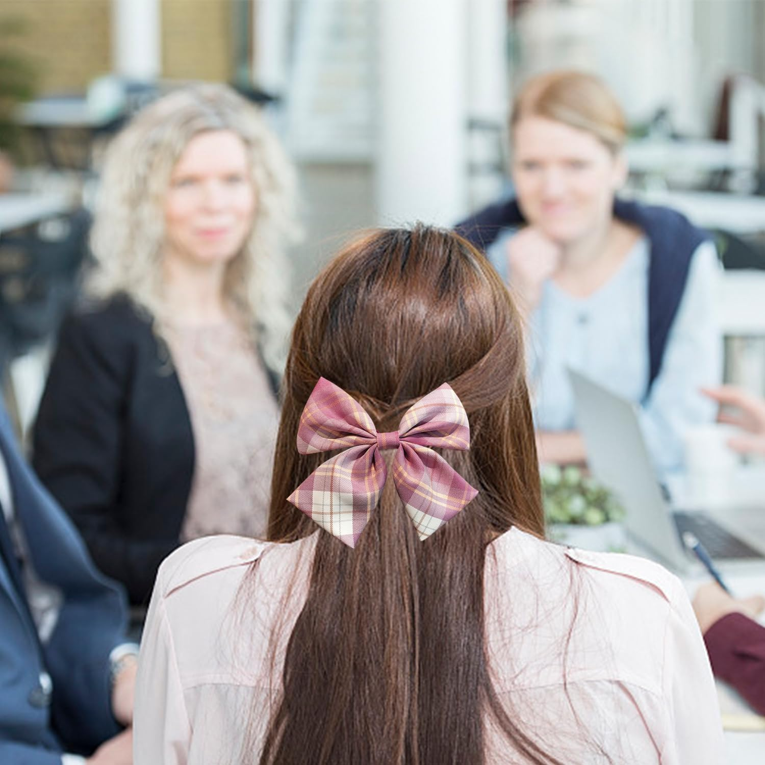 3 Pieces Tested Bow Hairpin, Retro Hairpin, Classic Design Hairpin, Women'S Hair Accessories, Hairstyle Decorations. image number 3