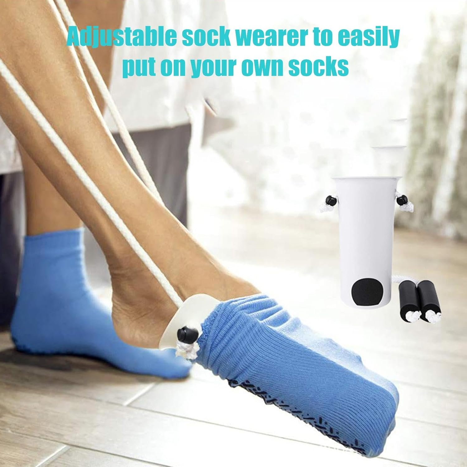 Sock Aids for Putting Socks - No Bending Sock Assistant Device | Ergonomic Sock Aid Device for Seniors, Sock Helpers Assist for Putting Socks