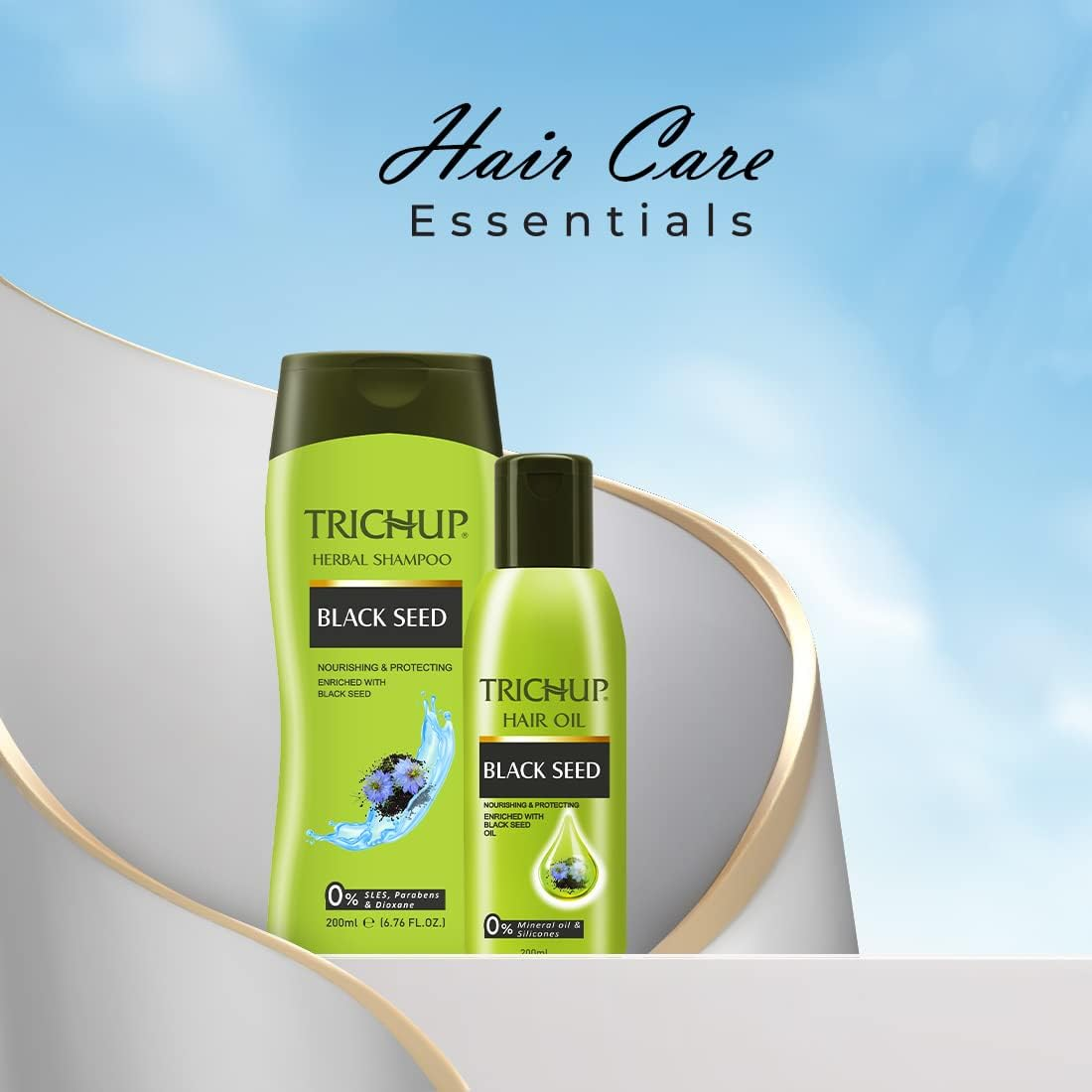 Trichup Black Seed Herbal Shampoo - Improve Your Scalp Health with the Goodness of Black Seed (200Ml) image number 4