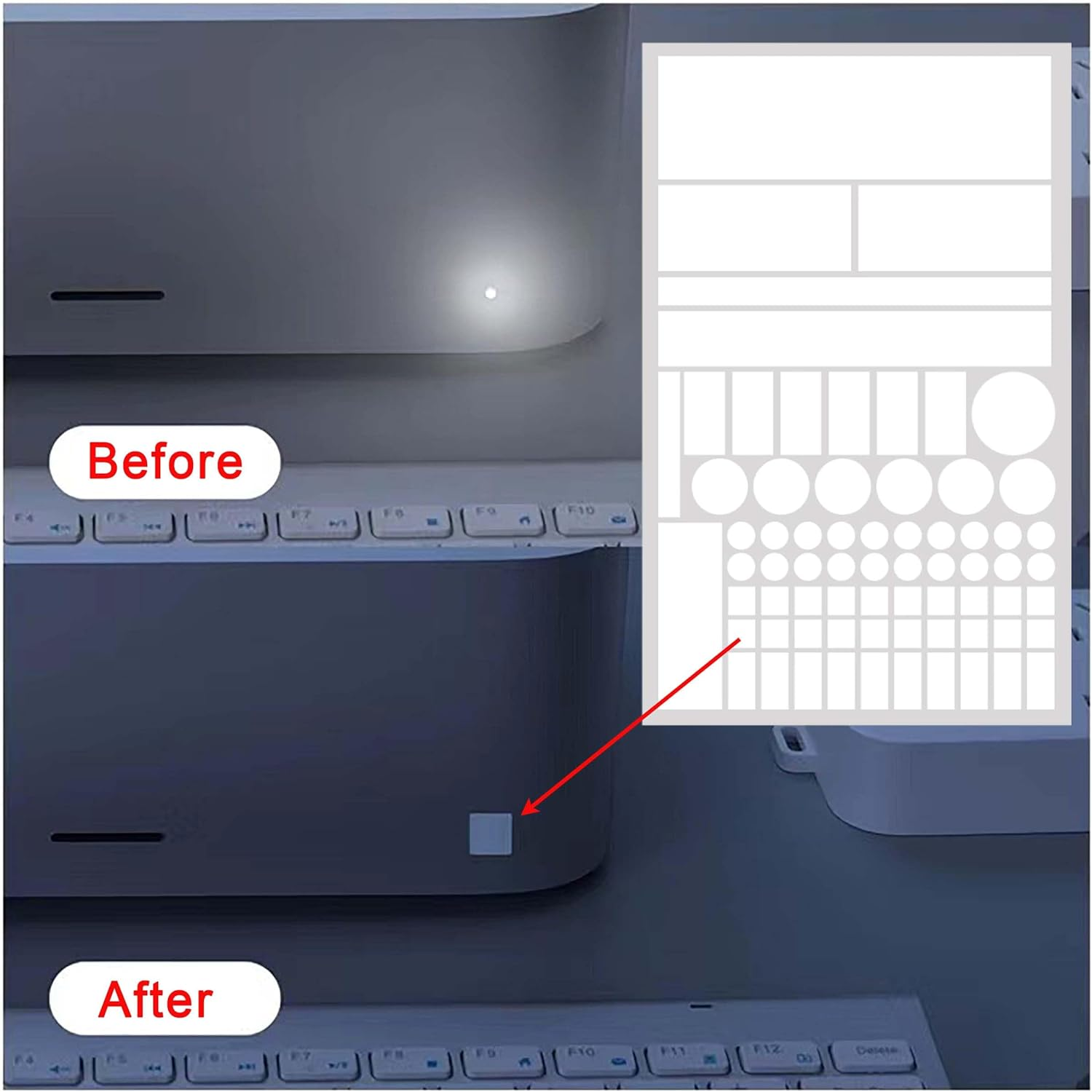 Light Blocking Stickers for Electronics, Blackout Stickers, Blackout Tape