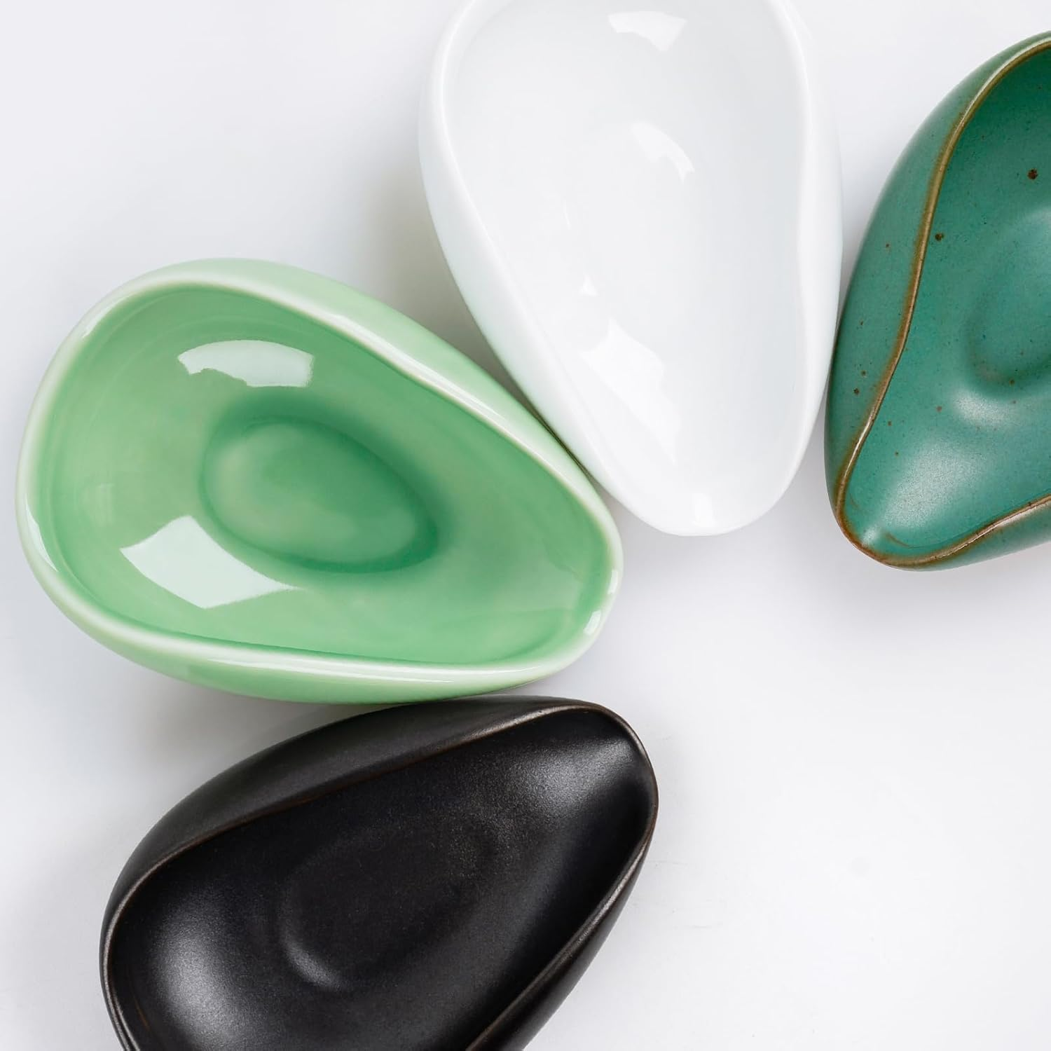 Watchget Ceramic Coffee Dosing Cup & Tea Storage Tray, Single Dose Measuring Container for Coffee Beans & Loose Leaf Tea Dosing Vessel, Black image number 5