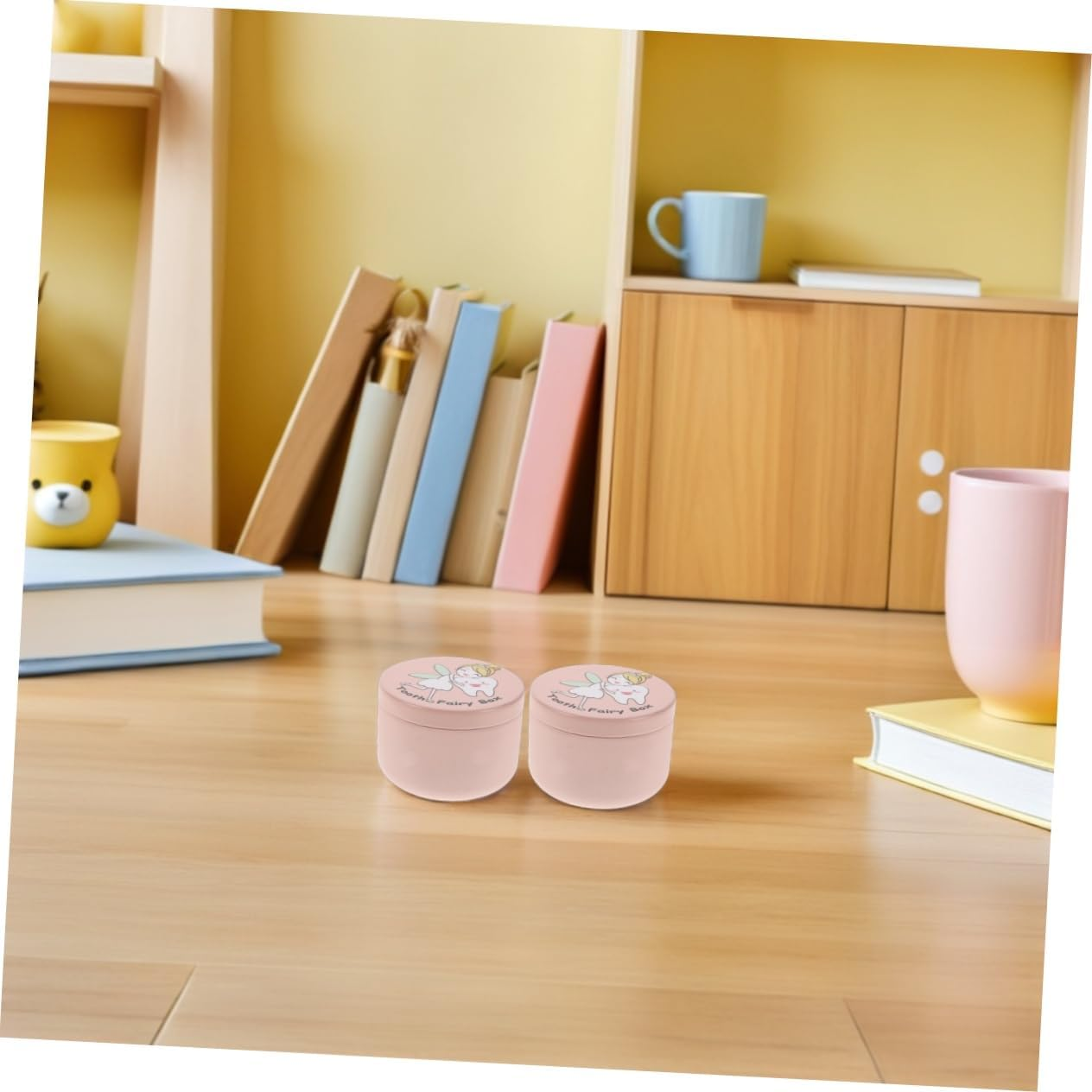 STOBAZA 2Pcs Baby Tooth Box: Tooth Keepsake Box Antique Collection Organizer Holder Keepsake Case for Kids to Keep the Childhood Memory Container for Kids to Keep the Childhood Memory image number 1