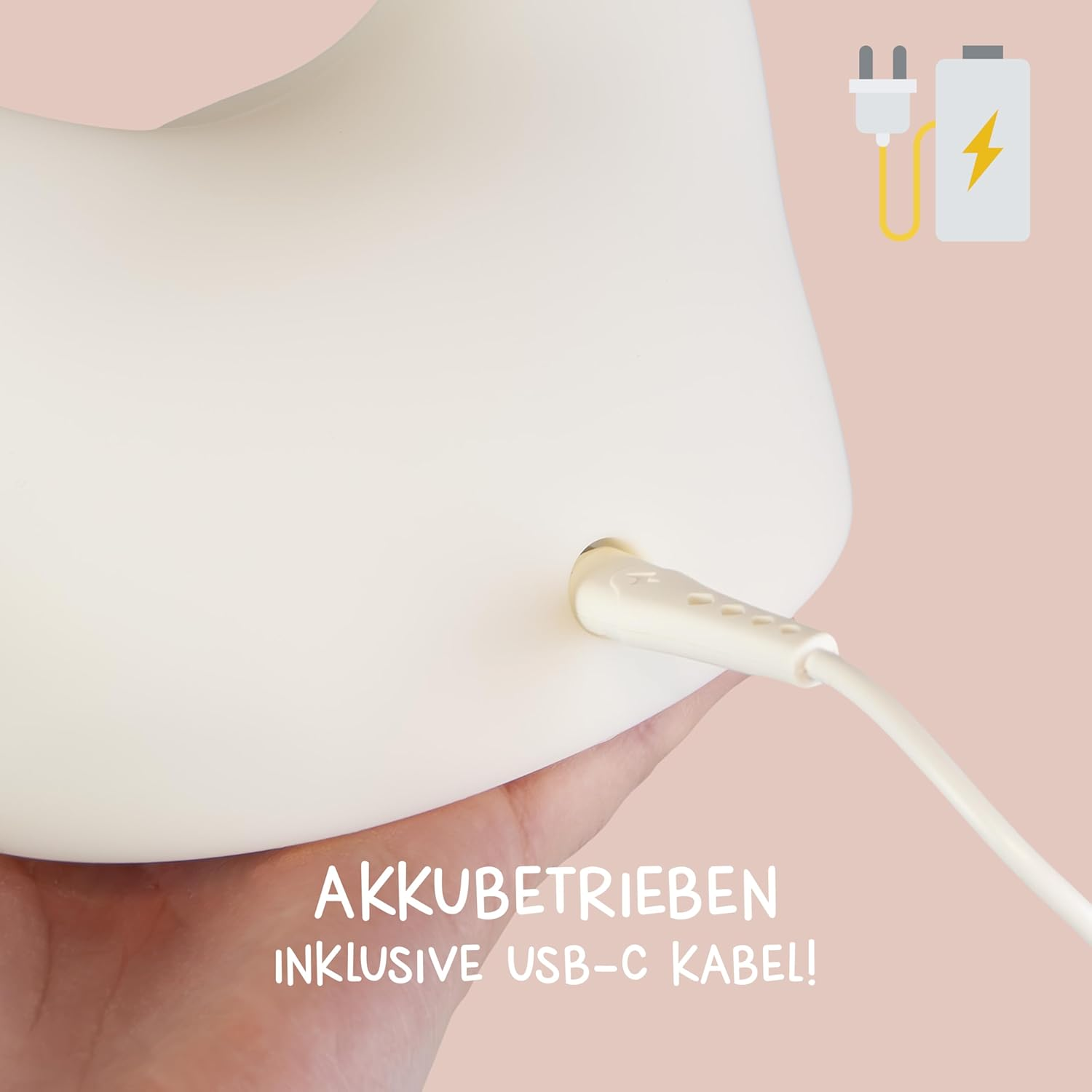 Megalight Catty Cat LED Night Light for Children, Night Light for Babies without Small Parts, Dimmable RGB Multicoloured Sound Effect, Night Lamp, Children'S Room Touch USB image number 6