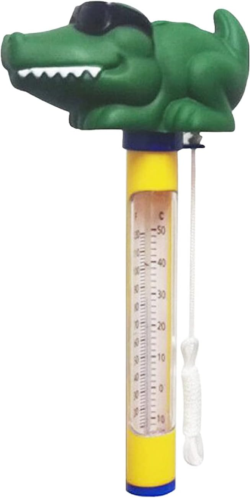 Floating Pool Thermometer Cartoon Animal Shape Water Temperature Thermometers with String for Outdoor Indoor Swimming Pools Spas Hot Tubs Fish Ponds image number 2