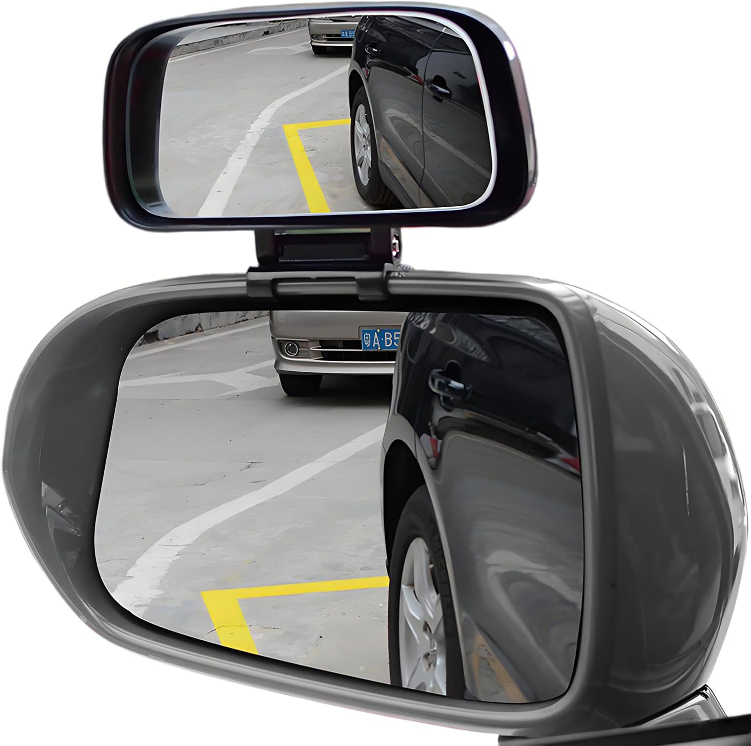 Car Blind Spot Mirror, Adjustable 360 Degree Rotation Side Mirror, Auto Auxiliary Convex Wide Angle Snap Way Clip on Side Rearview Mirror, Universal for Car Truck SUV image number 3