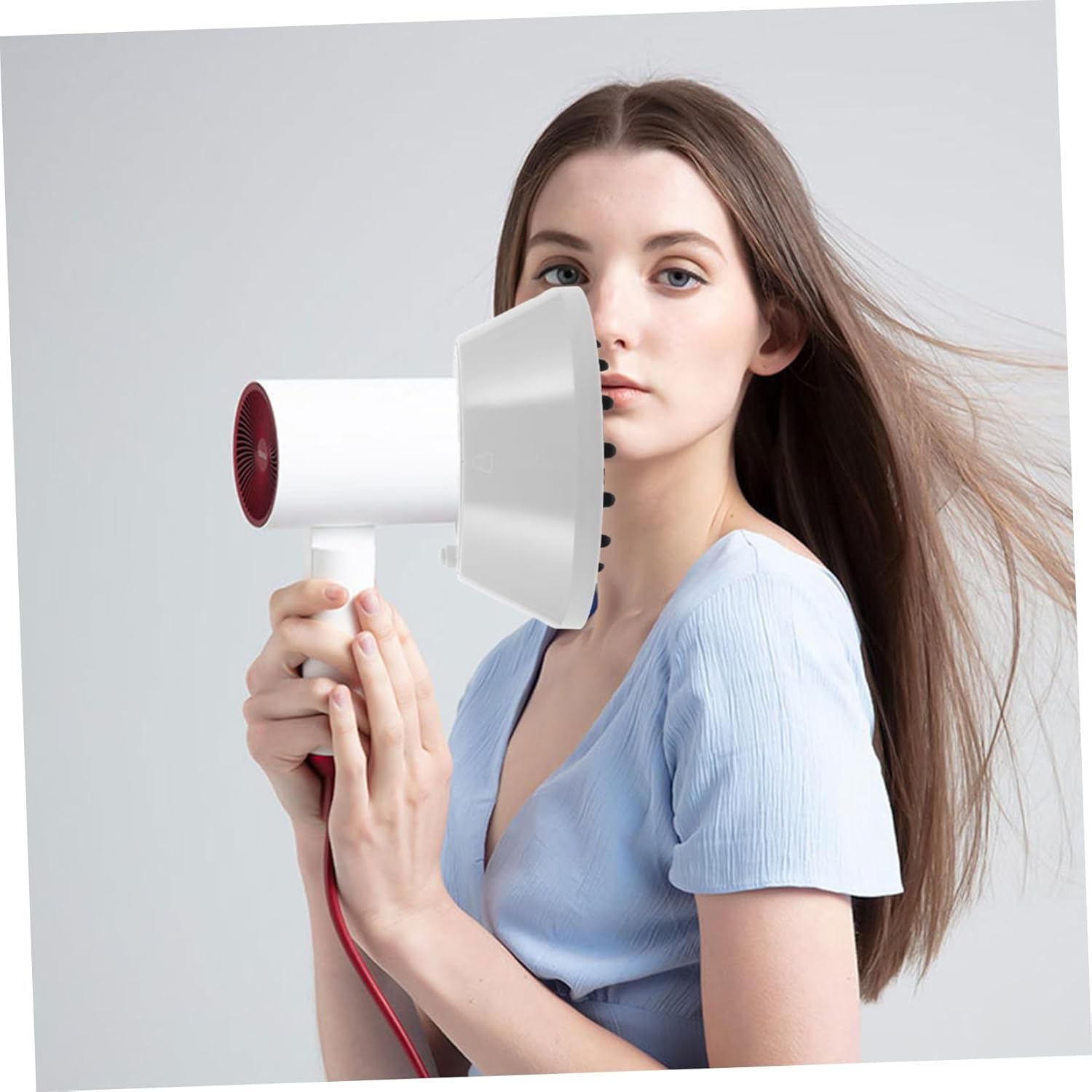 Ipetboom Portable Hair Dryer Diffuser Hair Blow Diffusers Nozzle Attachment for Blow Dryer image number 3