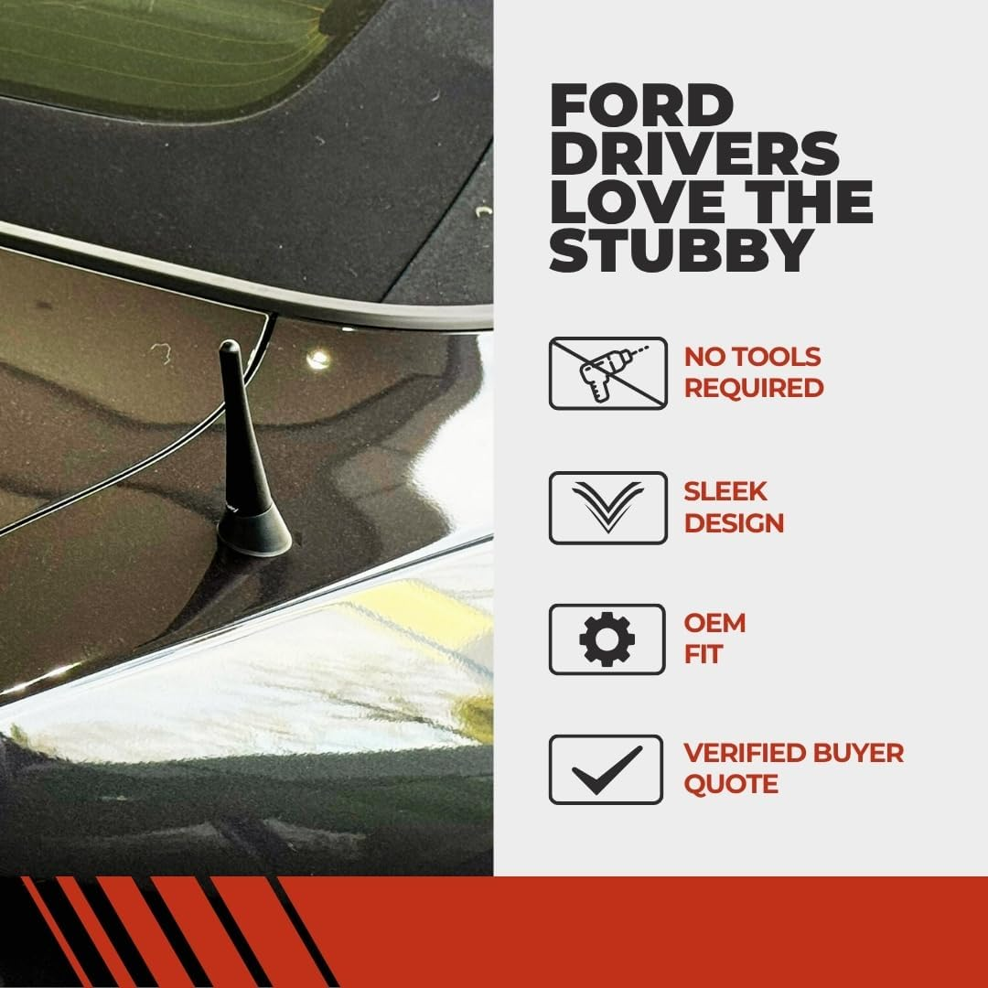 Cravenspeed Stubby Jr Antenna Compatible with Ford Ranger 2019-2025 | 2 Inches | Short Antenna Replacement | Made in the USA image number 2