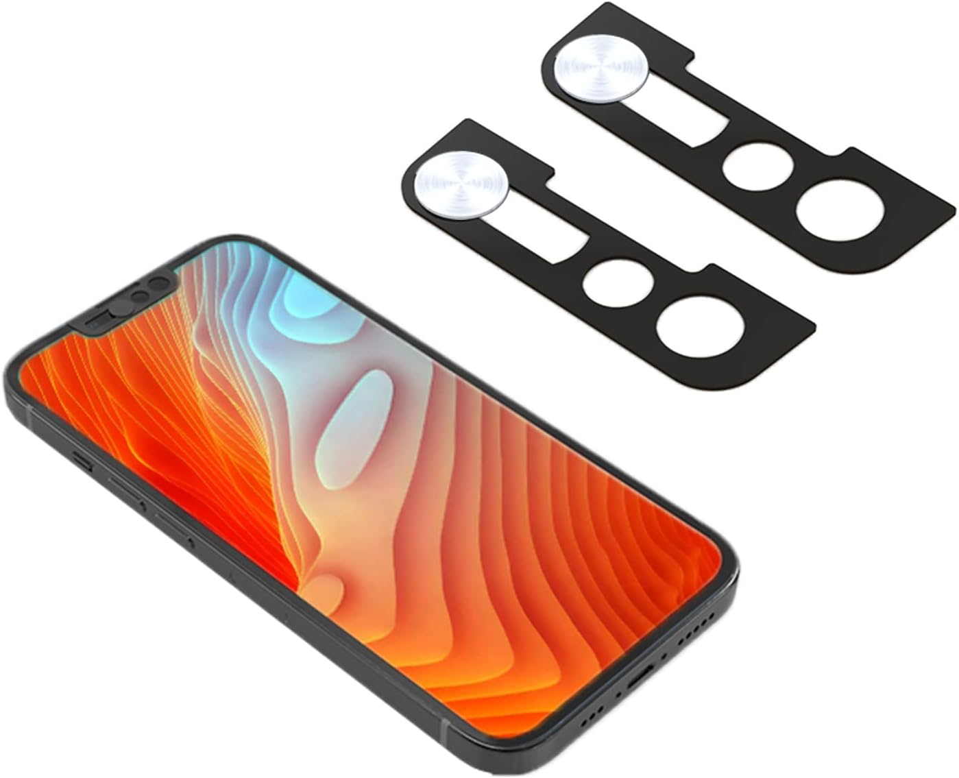 EYSOFT Front Camera Cover Compatible for Iphone 13/13 Mini/13 Pro/13 Pro Max/16E,Webcam Cover Protect Privacy and Security,Privacy Camera Cover Not a Ffect Face ID, 2 Pack-Black