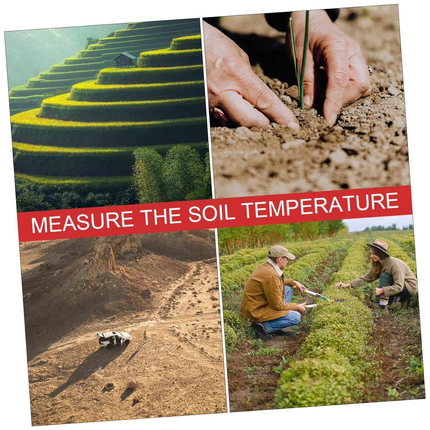 Abaodam Extended Stainless Steel Compost Soil Thermometer Probe Fast Response Temperature Gauge for Gardening Food-Grade Material Range image number 6