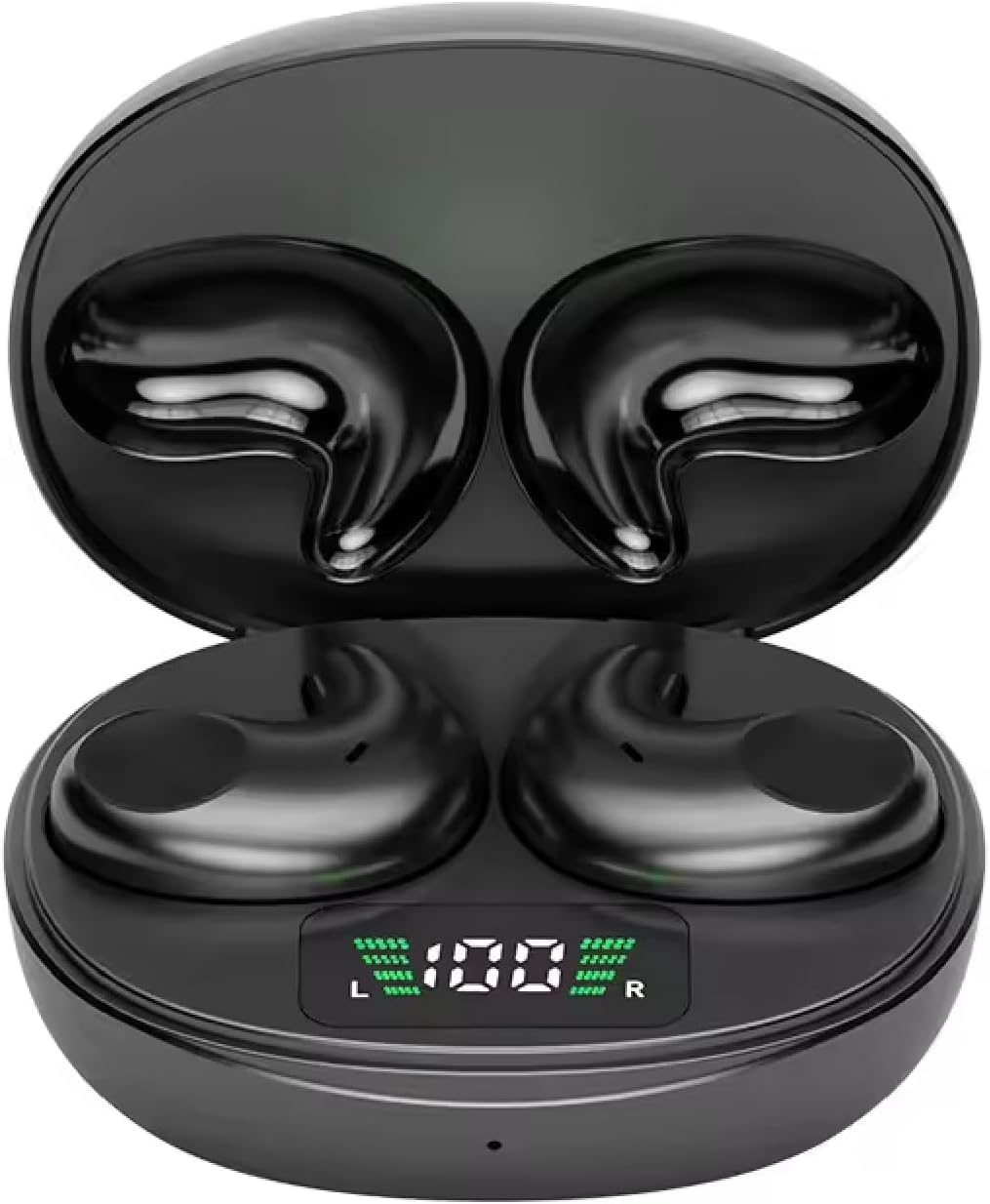 MENDUNER Sleeping Earbuds with Bluetooth 5.4 & Noise Cancelling Mic, 4H Playtime, Battery Display Charging Case, Small Design for Side Sleepers image number 5