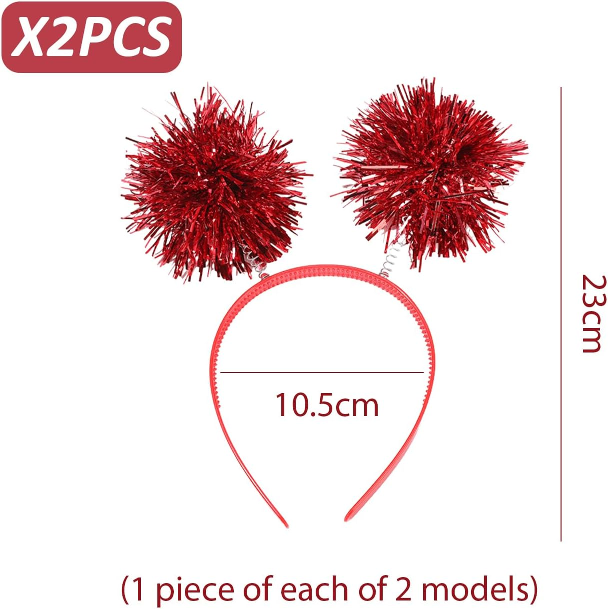 2 Pieces Creative Hair Ball Headbands, Stage Education Hair Accessories, Party Clothing Accessories, Hairstyle Decorations. image number 2