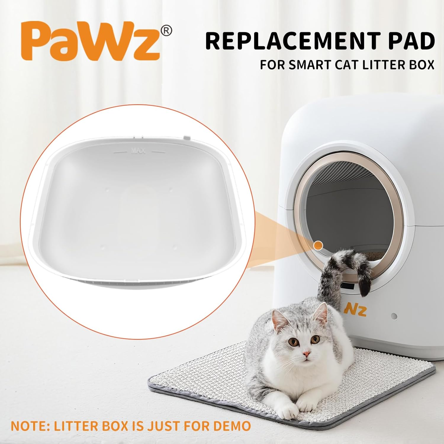 Pawz Replaceable Liner Pad for Smart Automatic Cat Litter Box, Durable, Waterproof, Leak-Proof, Easy to Install and Clean image number 1