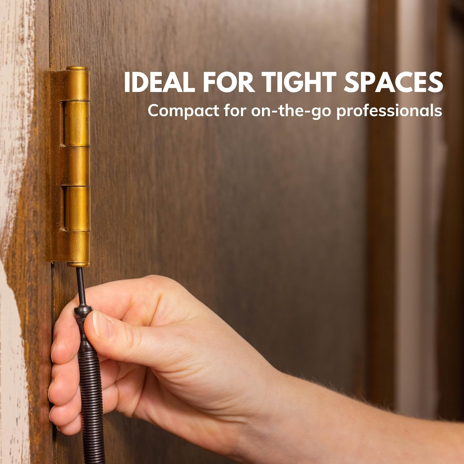 HIT Tool Door Hinge Pin Removal Tool &ndash; Spring Driven Door Hinge Pin Remover and Steel Faced Hammer Punch Set image number 4