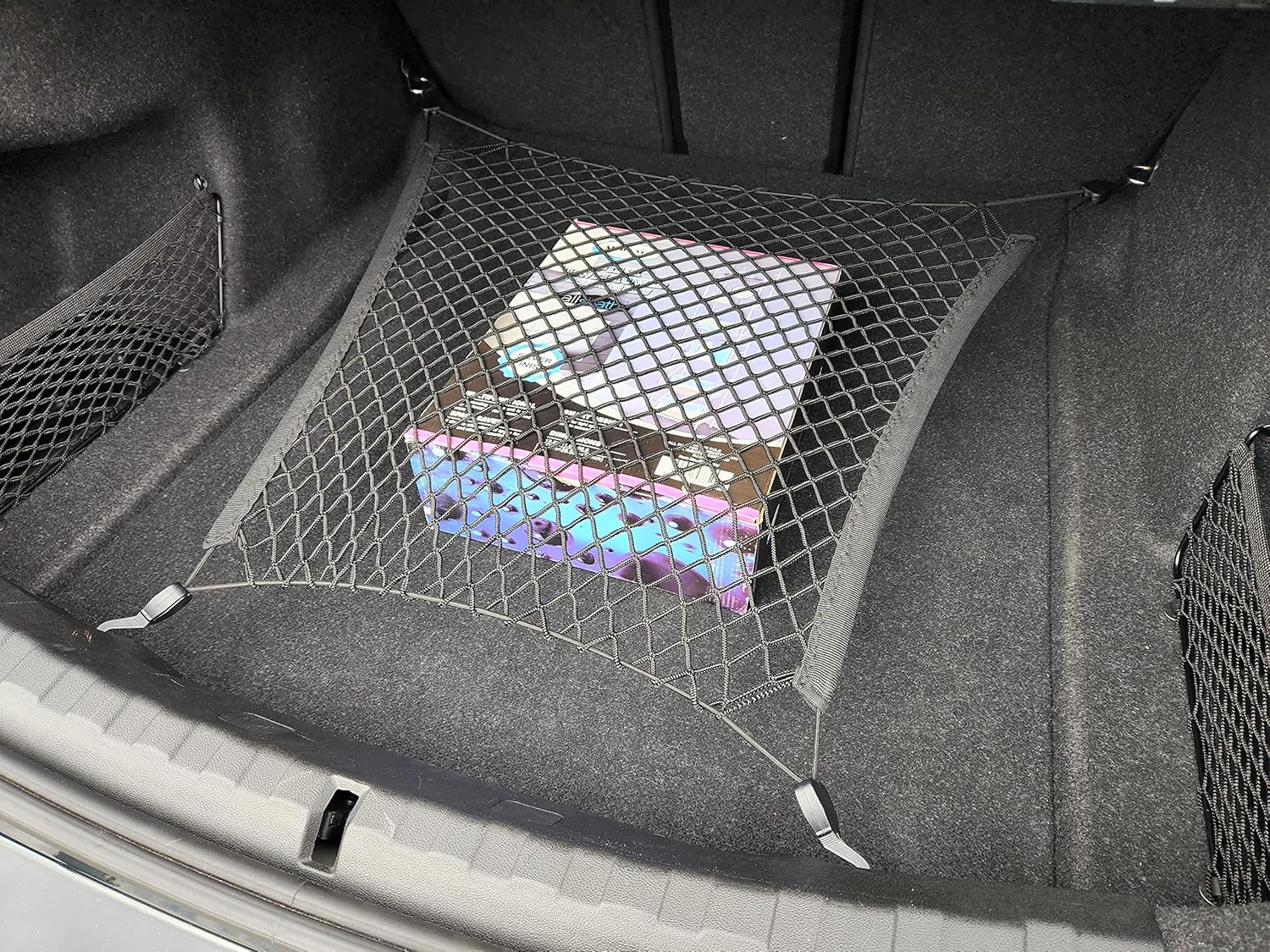 Floor Style Trunk Mesh Cargo Net for BMW 3 Series (G20) 2018-2025 - Premium Trunk Organizers and Storage - Luggage Net for Sedan - Best Car Organizer for BMW 3 Series image number 4