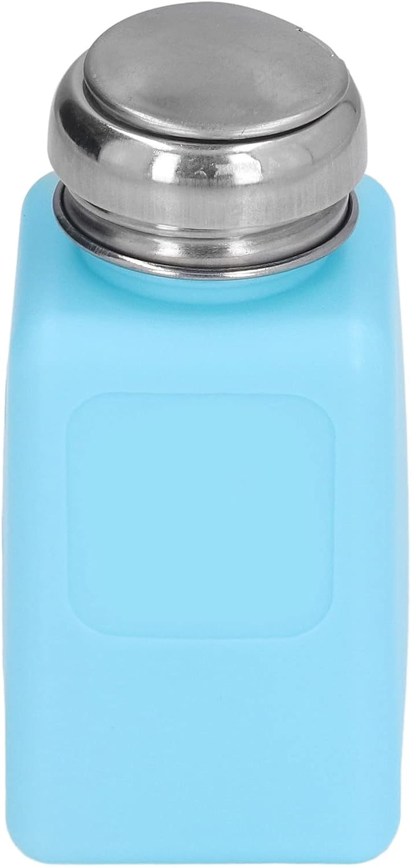 200ML Solvent Dispenser, ESD Safe anti Static Square Bottle with Stainless Steel Lid, Press Type, Compact Size, for Acetone, IPA Solvent, Oil (Blue) image number 1