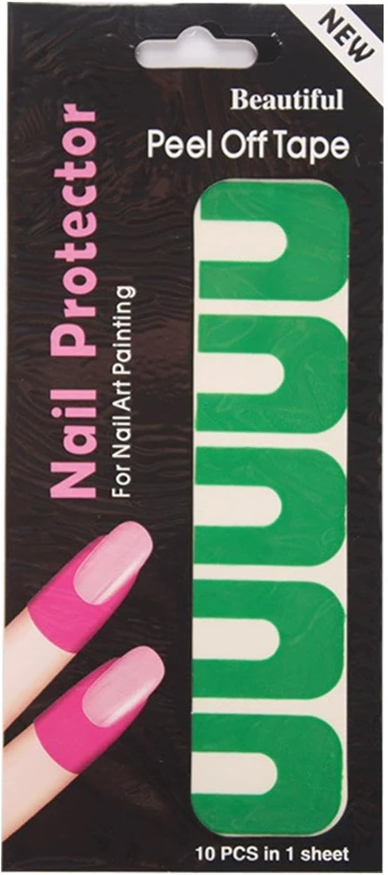 Nail Polish Protector,Soft Elastic U-Shape Nail Polish Guards - Spill Proof Stickers, Peel off Nail Stickers, Nail Tape for Fingers