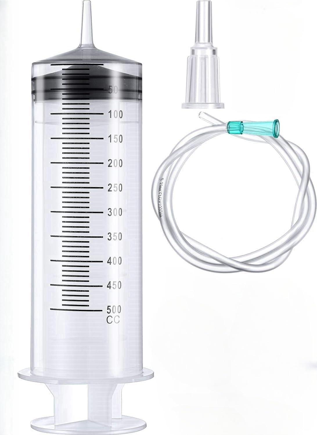 500Ml Large Syringe with 32 Inch Tube and Needle, Sterile and Individual Sealed, Plastic Garden Syringe for Liquid, Paint, Epoxy Resin, Oil, Watering Plants, Refilling image number 4