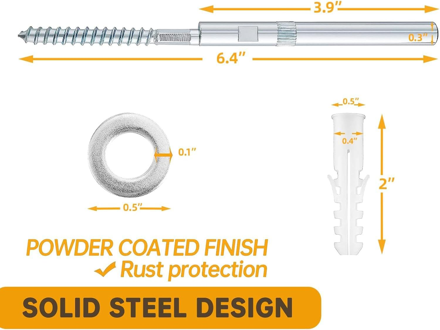 4 Pcs Floating Shelf Invisible Support Bracket,Silver Hidden Brackets for Floating Wood Shelves,Great Invisible Support for Thin Shelf&ndash;Shelving Mounting Hardware (0.3*3.9Inch(4 Pcs)) image number 1