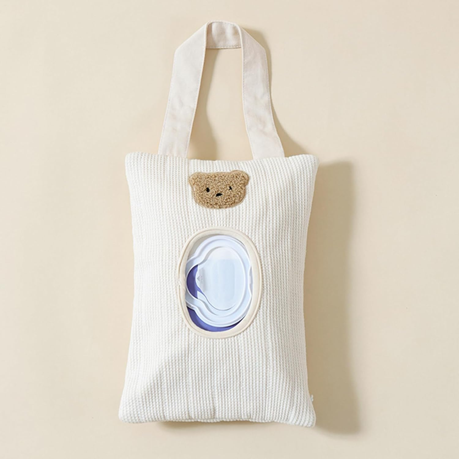 Baby Wipes Dispenser | Pull Wipes Dispenser | Portable Container Hangable Bag for Travel Storage Bathroom Kitchen Home Wall Organizing