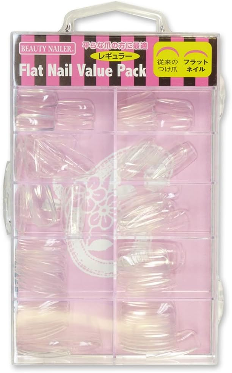 Beauty Nailers BBS-2N Nail Tips, Flat Nail Value Pack image number 1