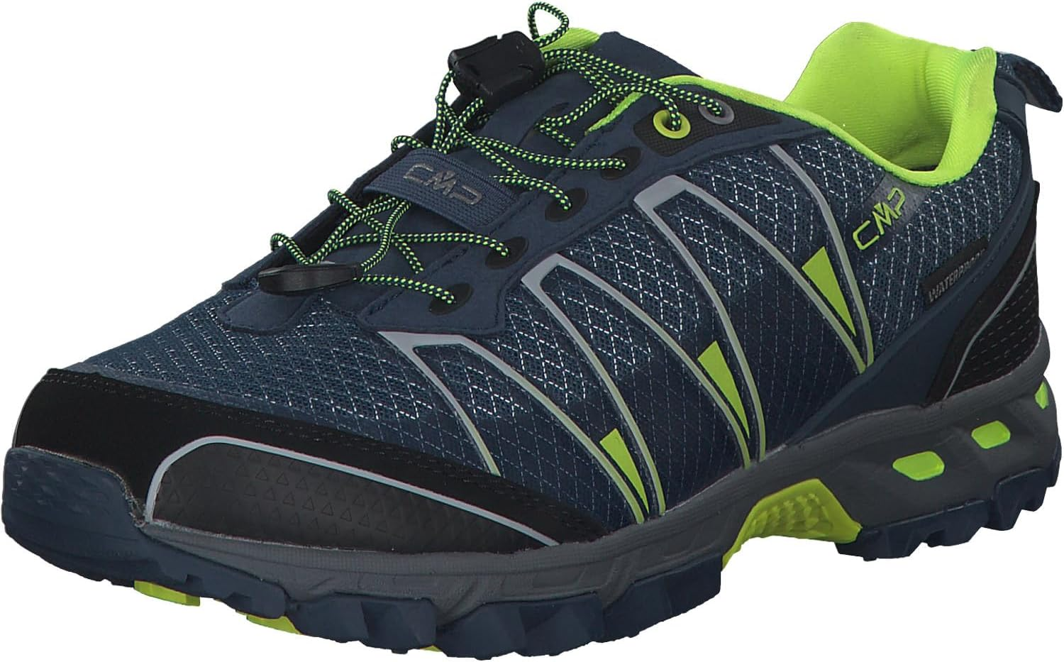 CMP Men'S Atlastrail Running Shoes, Blue Ink Yellow Fluo, 9 US image number 4