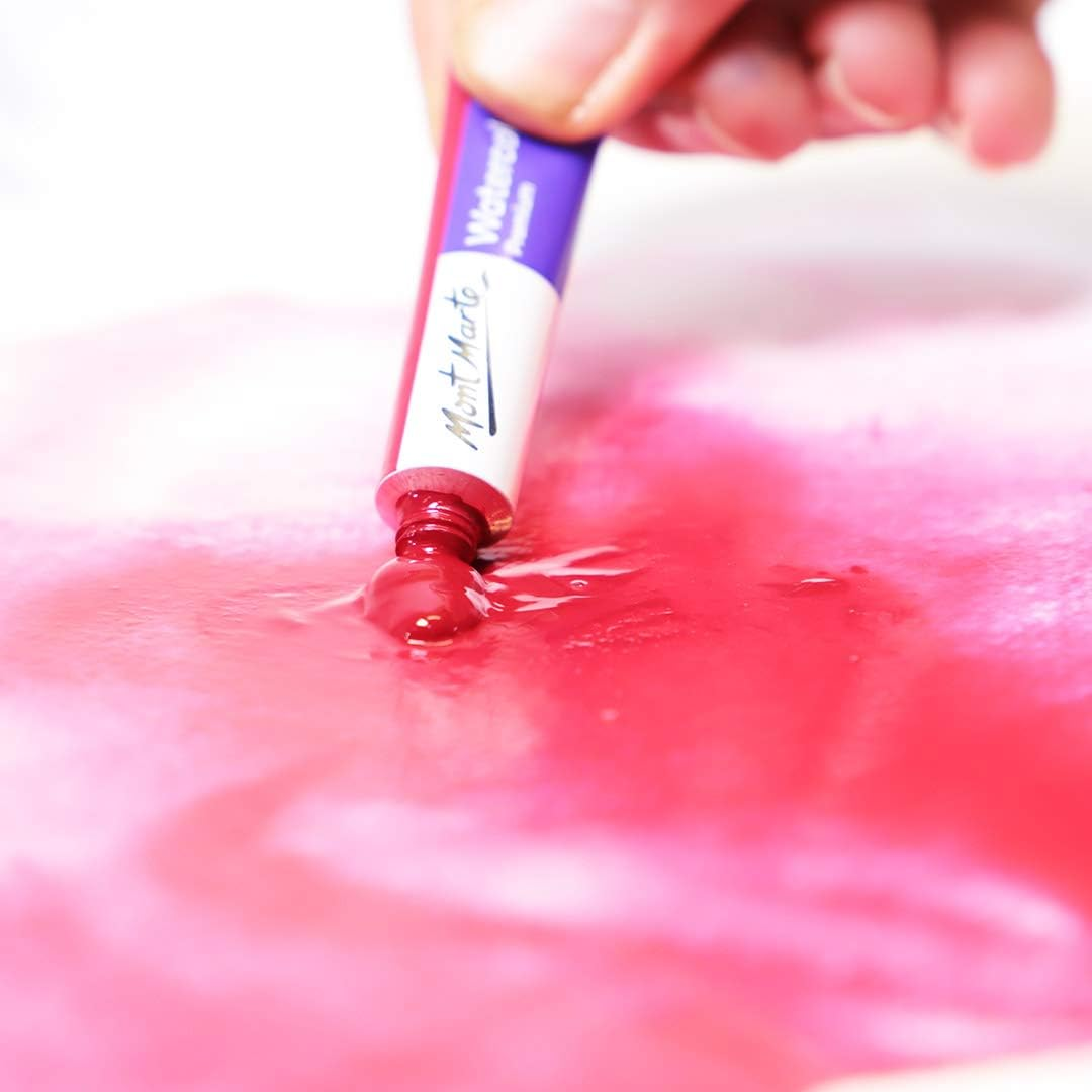 Mont Marte Watercolor Paint Set 24 Colours 8Ml, Aluminium Watercolor Tube Set, Perfect for Paper