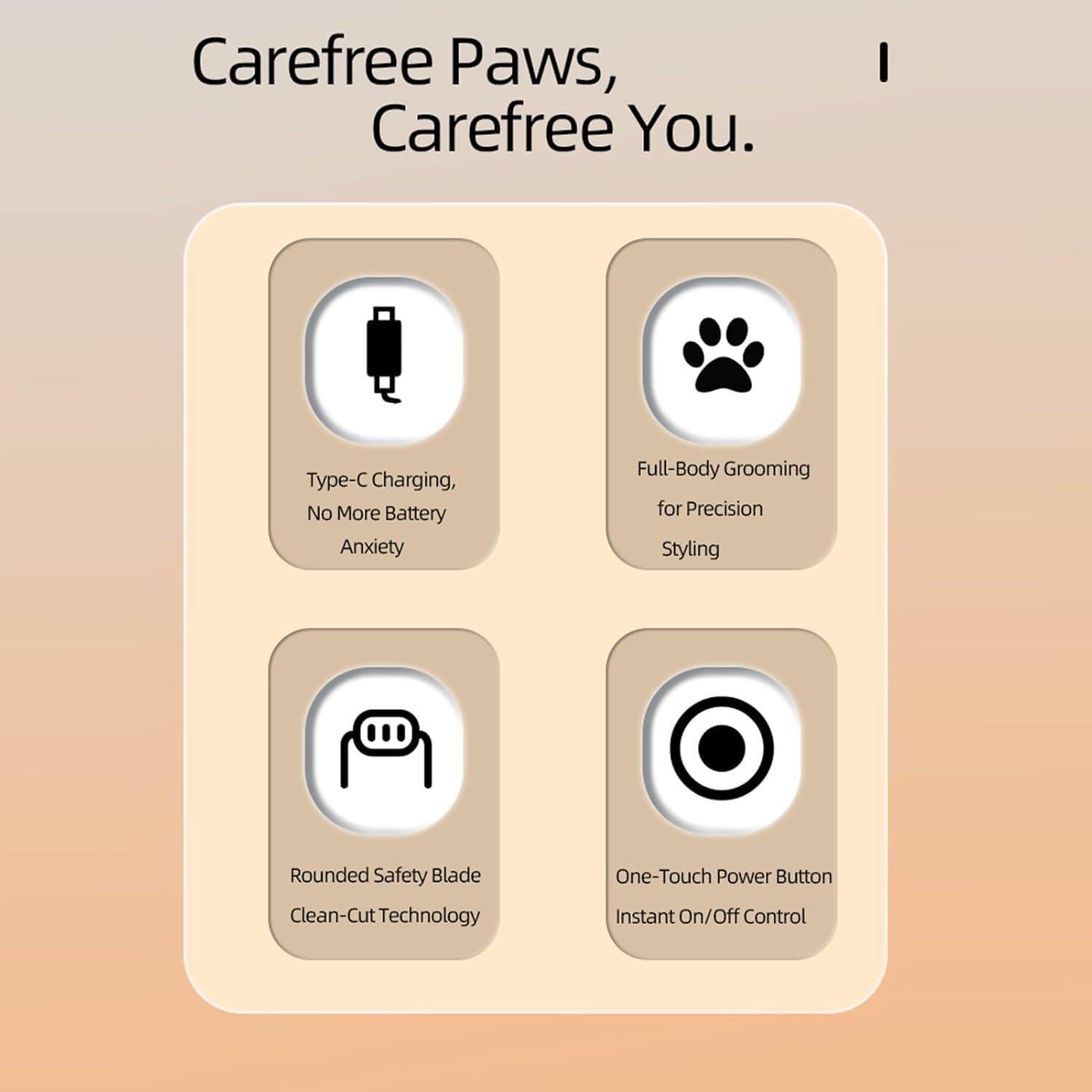 Cat Hair Trimmer,Cat Clippers for Grooming - Low Noise Pet Groomer Supplies, Grooming Tool for Small Medium Animals Puppy Kitten Eyes Ears Face image number 2