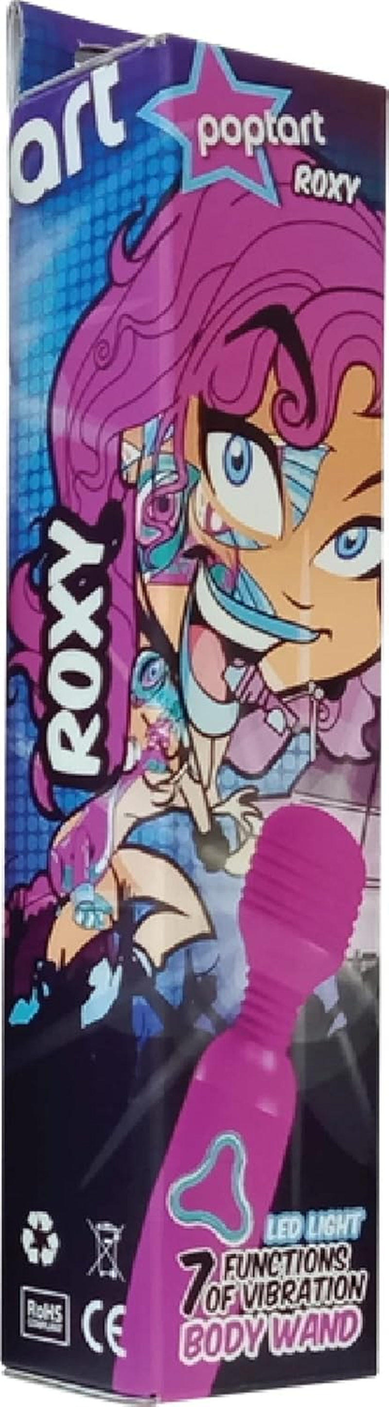Celebrity Knights Rechargable Roxy Body Wand, Purple image number 2