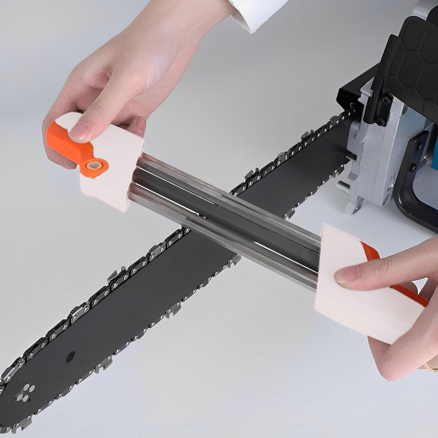 Chainsaw Sharpener 2 in 1 Design, Easy File Chain Saw Sharpener Tool for 0.325'' Pitch - 3/16" (4.8Mm) File Diameter Sharpening Tool image number 4