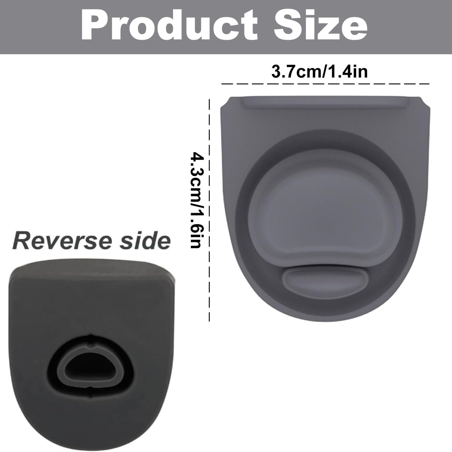 12Pcs Water Bottle Seal Replacement Stopper Compatible with Owala Freesip 24/32/40 Oz, Silicone Seal Bottle Cap Replacement Parts, Cap Mouth Plug Gasket Accessories for Owala (Gray) image number 4