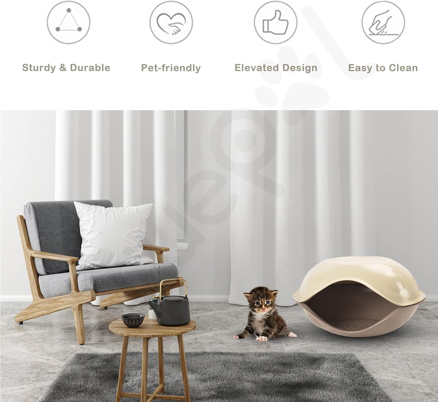 Portable Cat Cages,Crates & Carriers,Pet Carrier for Pets Travel Carrie Home Protector, Suitable for Little Animals image number 6