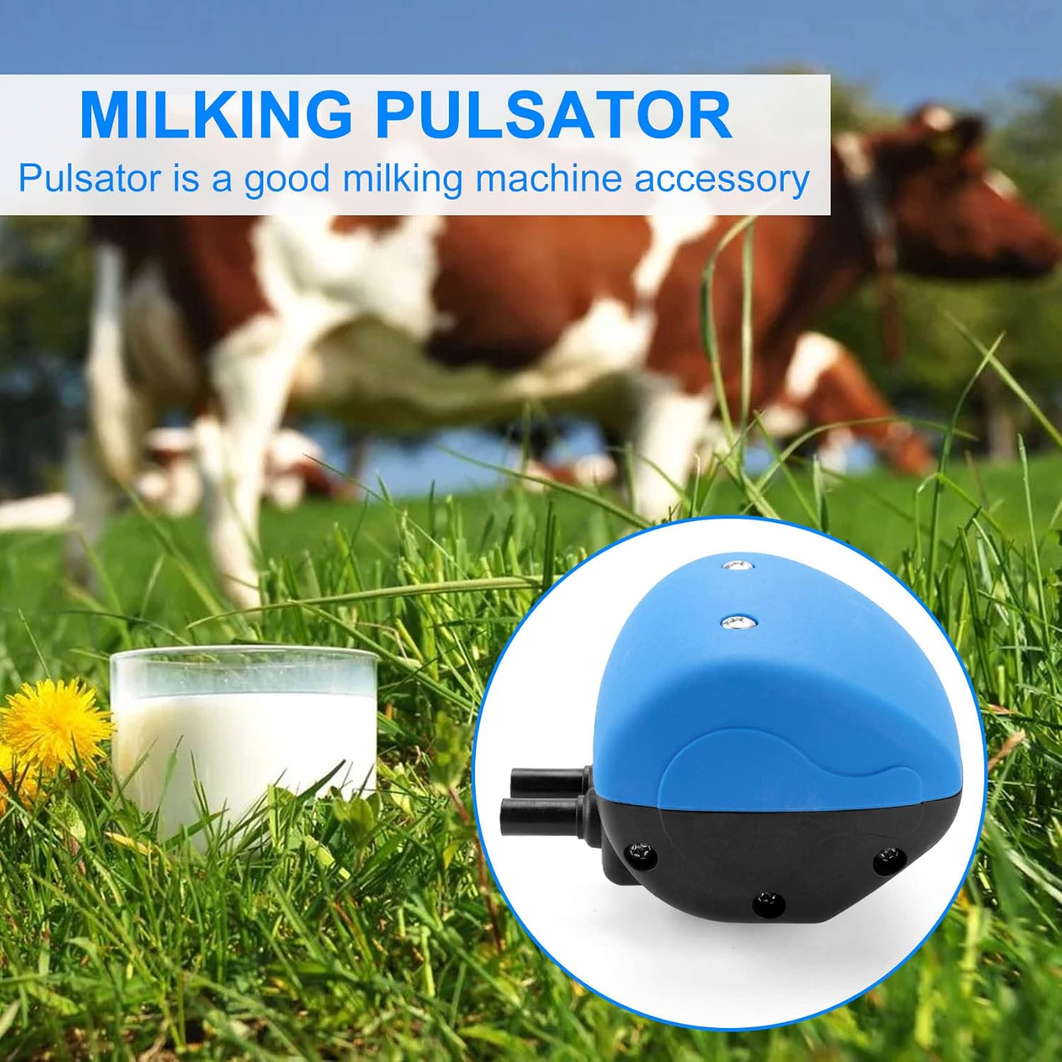 Plastic Milking Machine Pulsator L90 Pneumatic Milk Pneumatic Pulsator for Cow Sheep Milk Machine Parts with 2 Outlets