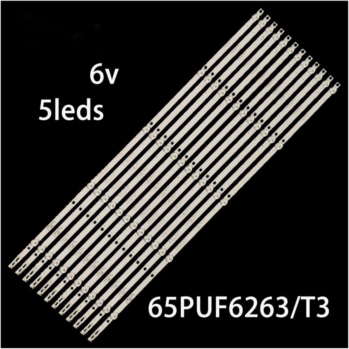 LED Backlight Strip for 65'' TV 4708-K65WDC-A1113N11 6V 65HFF5358/T3 65PUF6263 65PUF6023 K650WDC2 A1 Im-65Us820 Mg65Ubl M-&Aacute;ster G